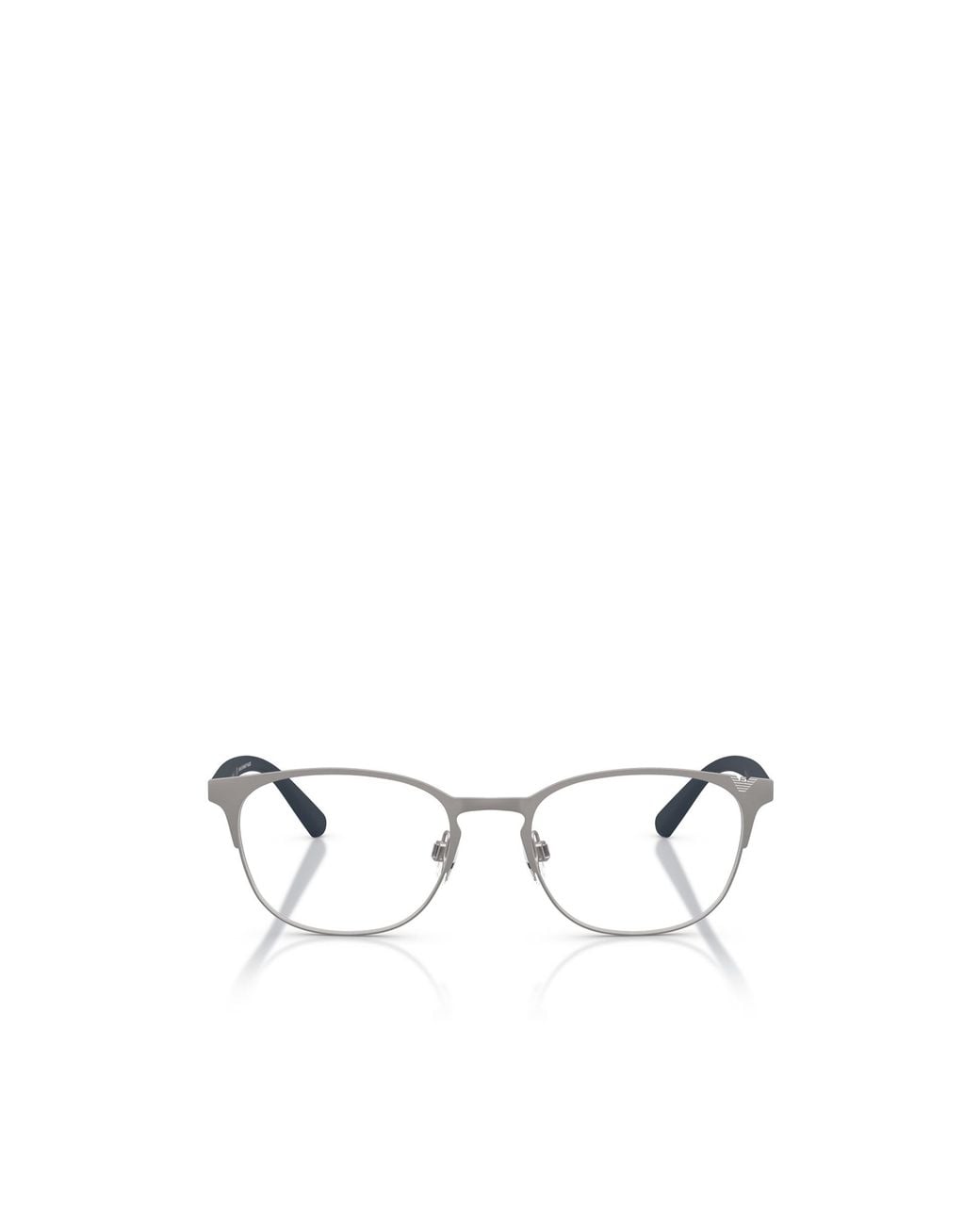 Emporio Armani White Square Frame Glasses for men