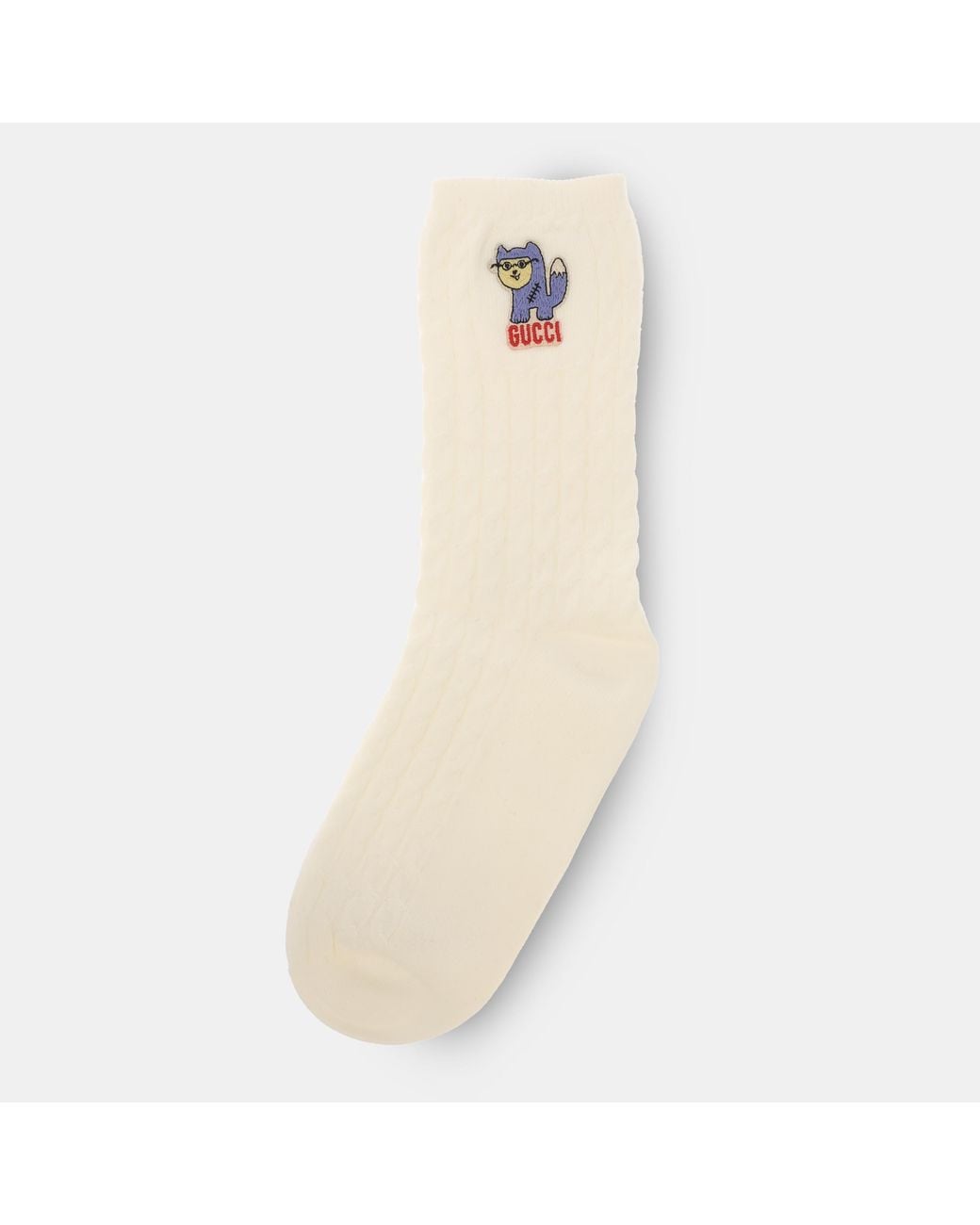 Gucci White Logo Socks