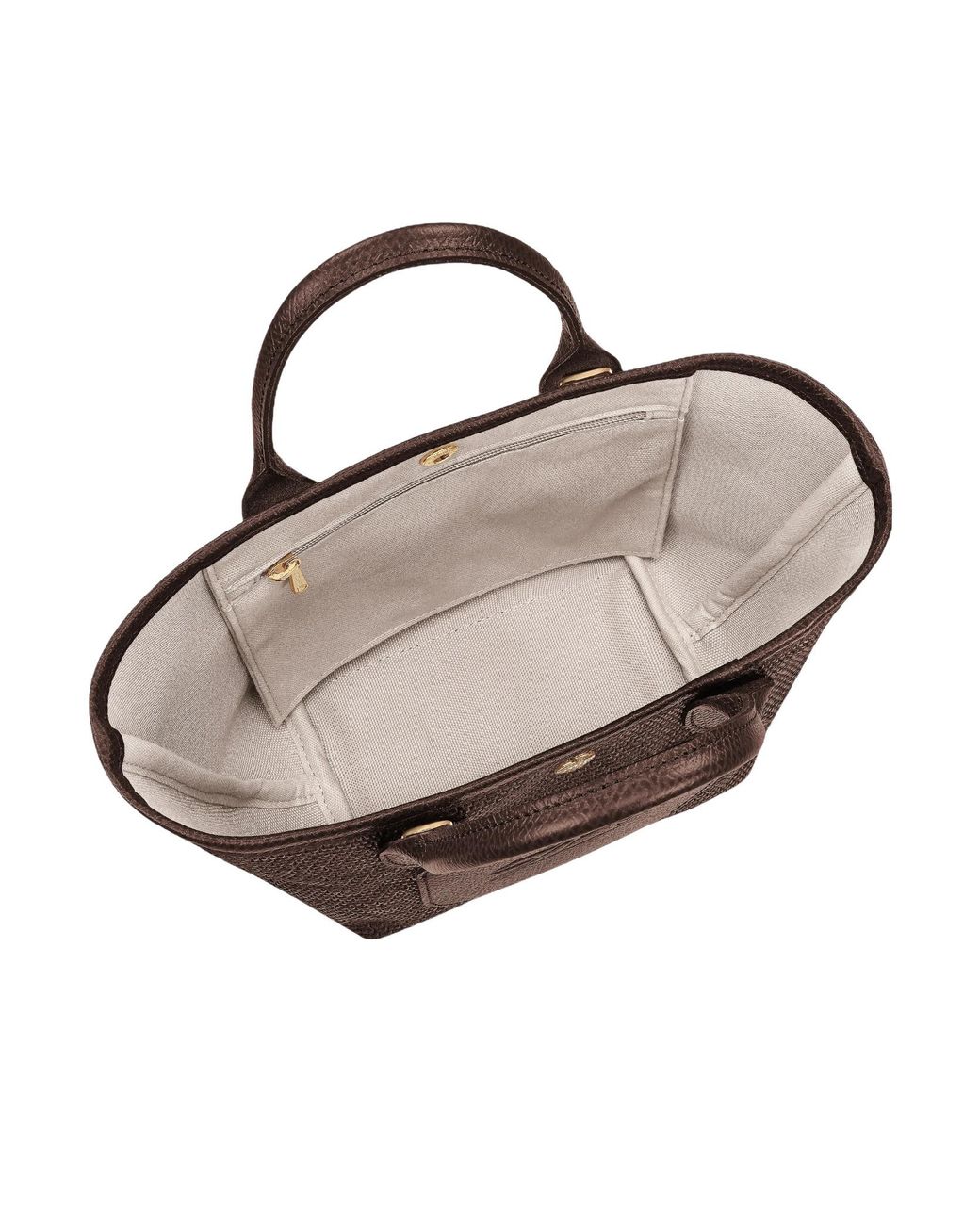 Longchamp Brown Le Pliage Collection Xs Basket Bag