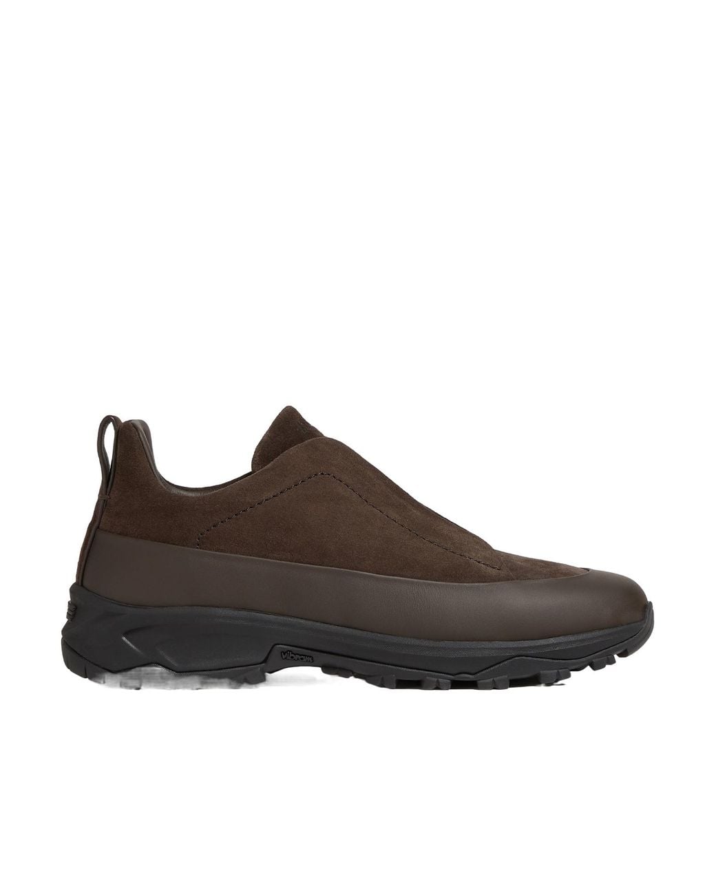 Zegna Brown Triple Stitch Monte Low-Top Sneakers for men
