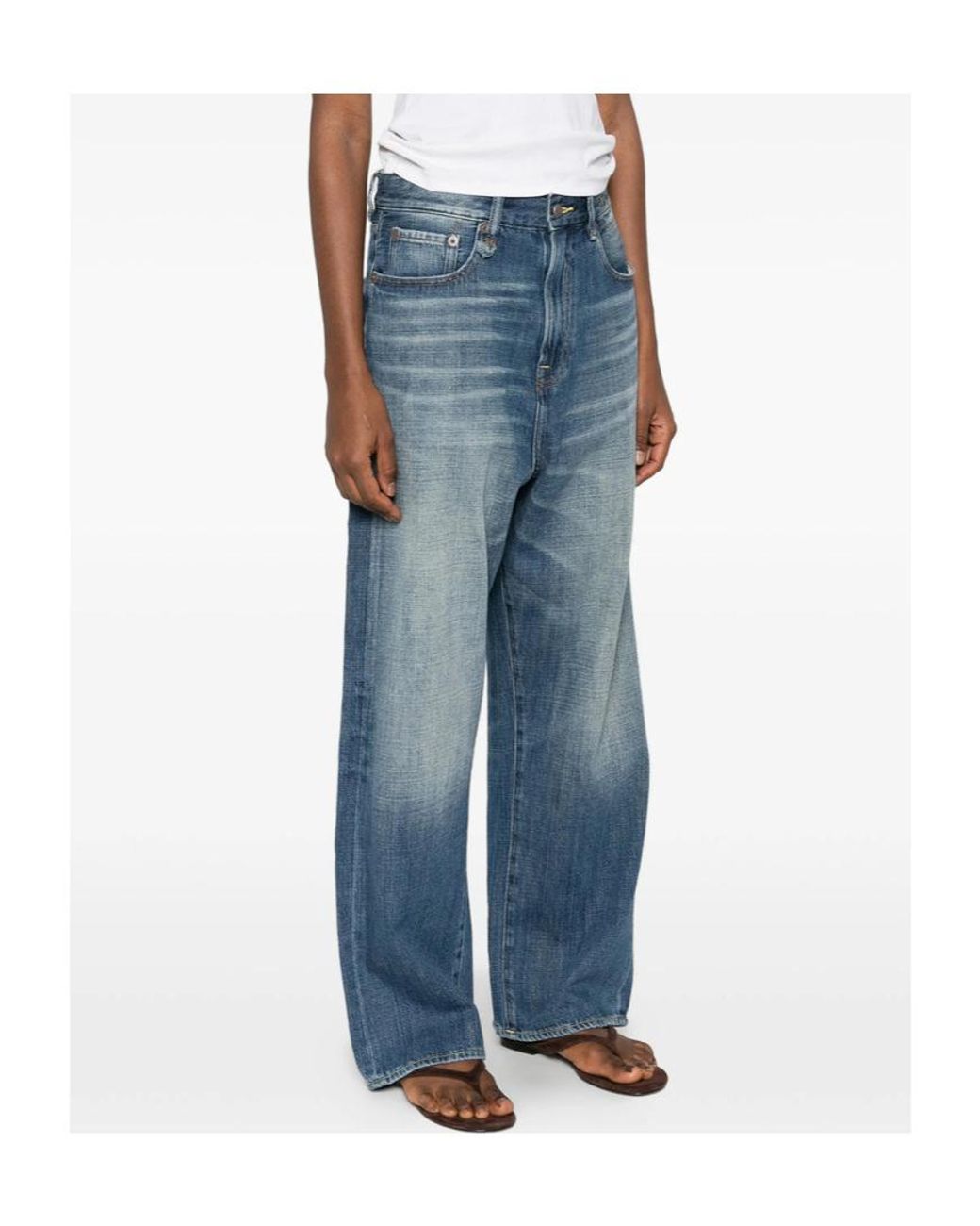 R13 Blue Venti Straight Leg Jeans