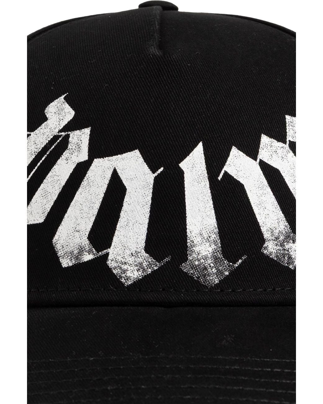 Palm Angels Black Logo Hat for men