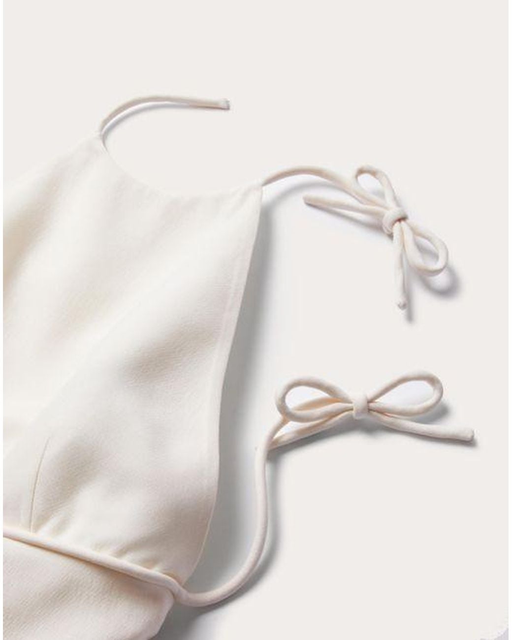 Valentino White Halter-Neck Playsuit