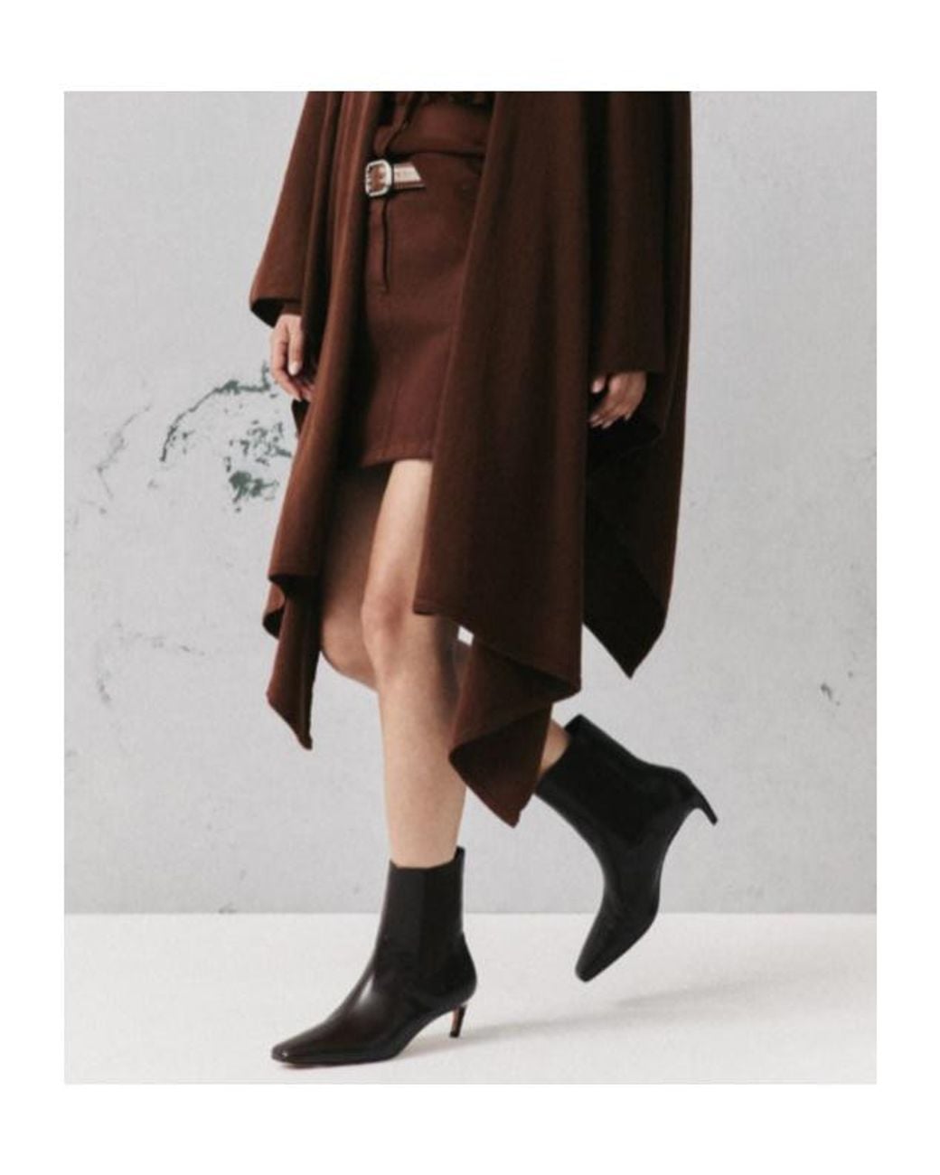 Marella Brown Five-Pocket Mini Skirt