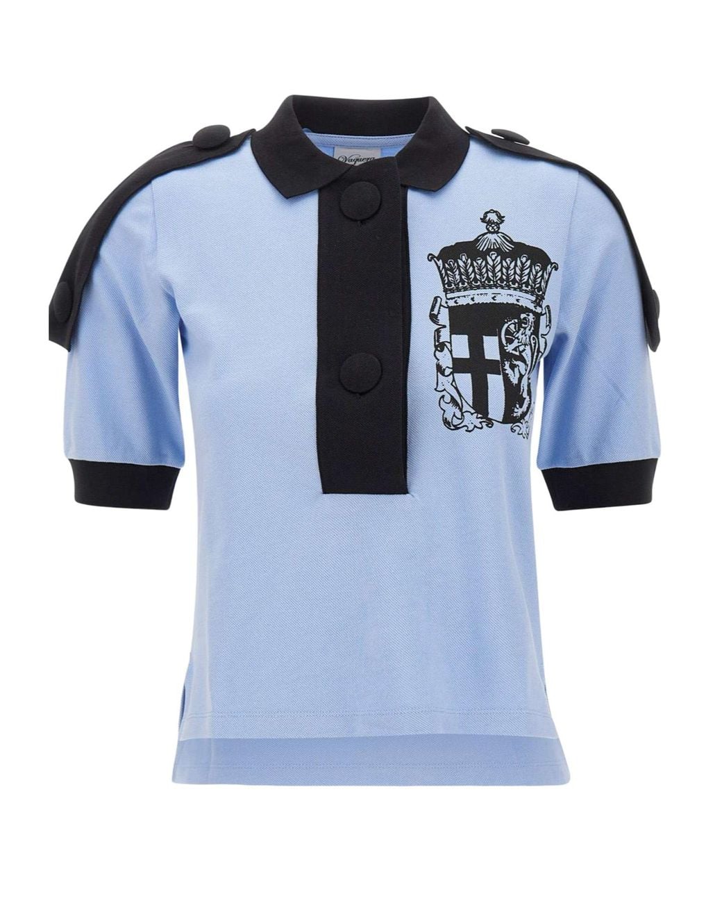 VAQUERA Blue Short-Sleeved Polo Shirt