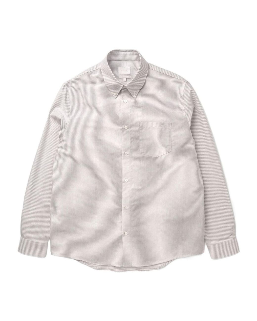 A.P.C. Gray Long-Sleeved Shirt for men