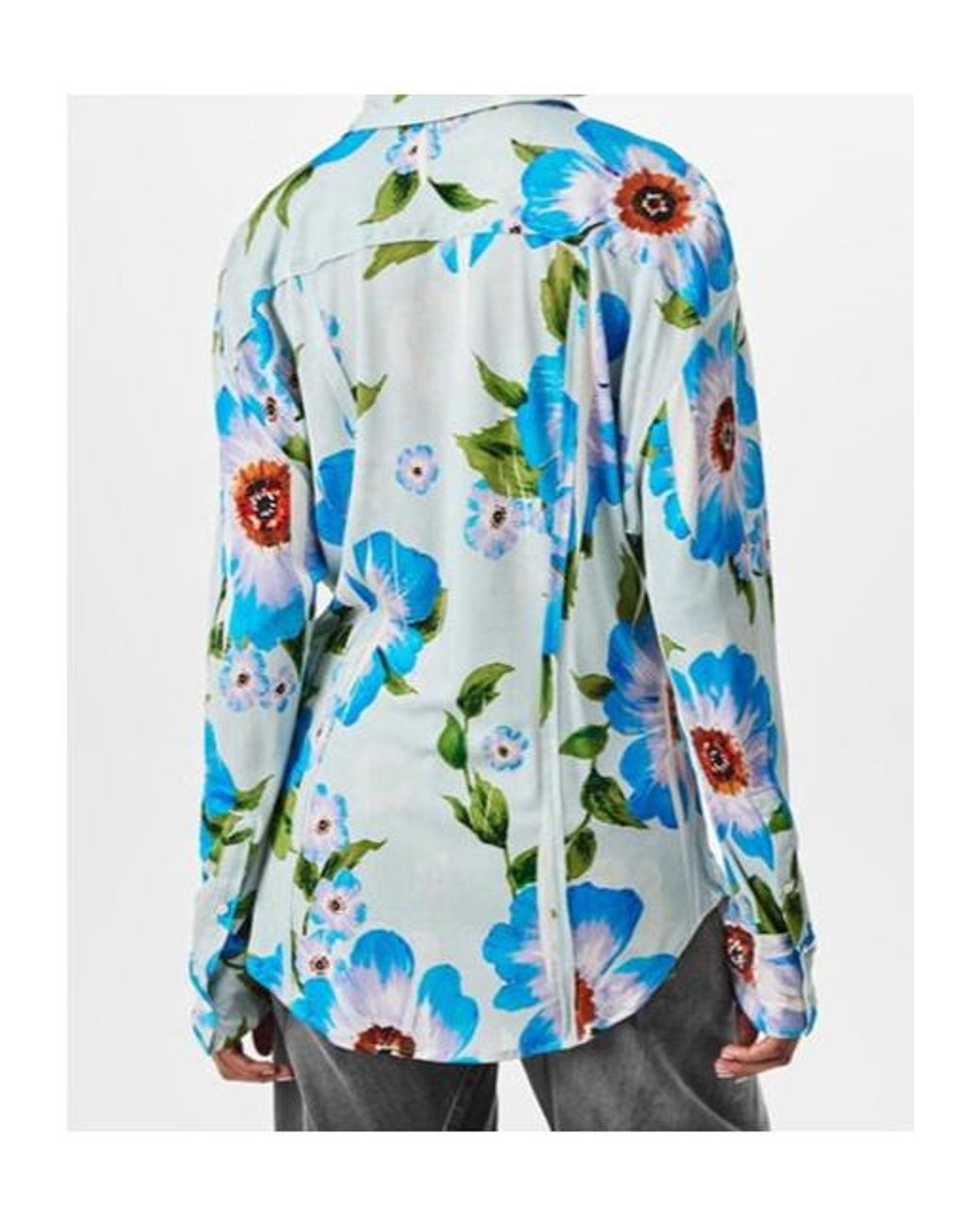 Acne Blue Long-Sleeved Shirt