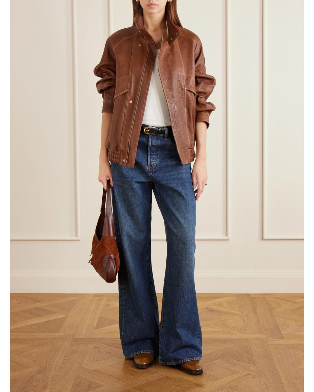 Jimmy Choo Brown Leather Loafers