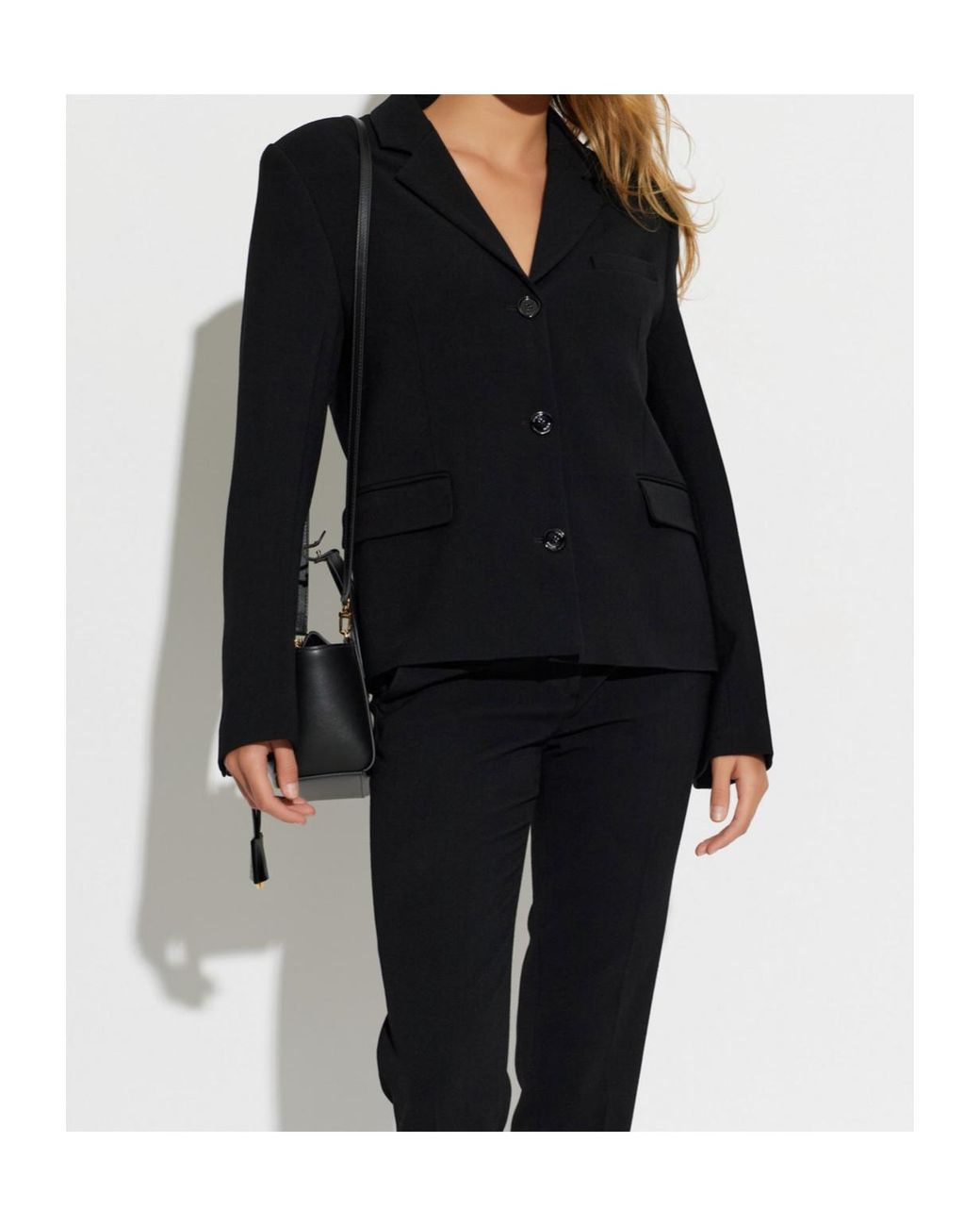 Totême Black Long-Sleeve Blazer