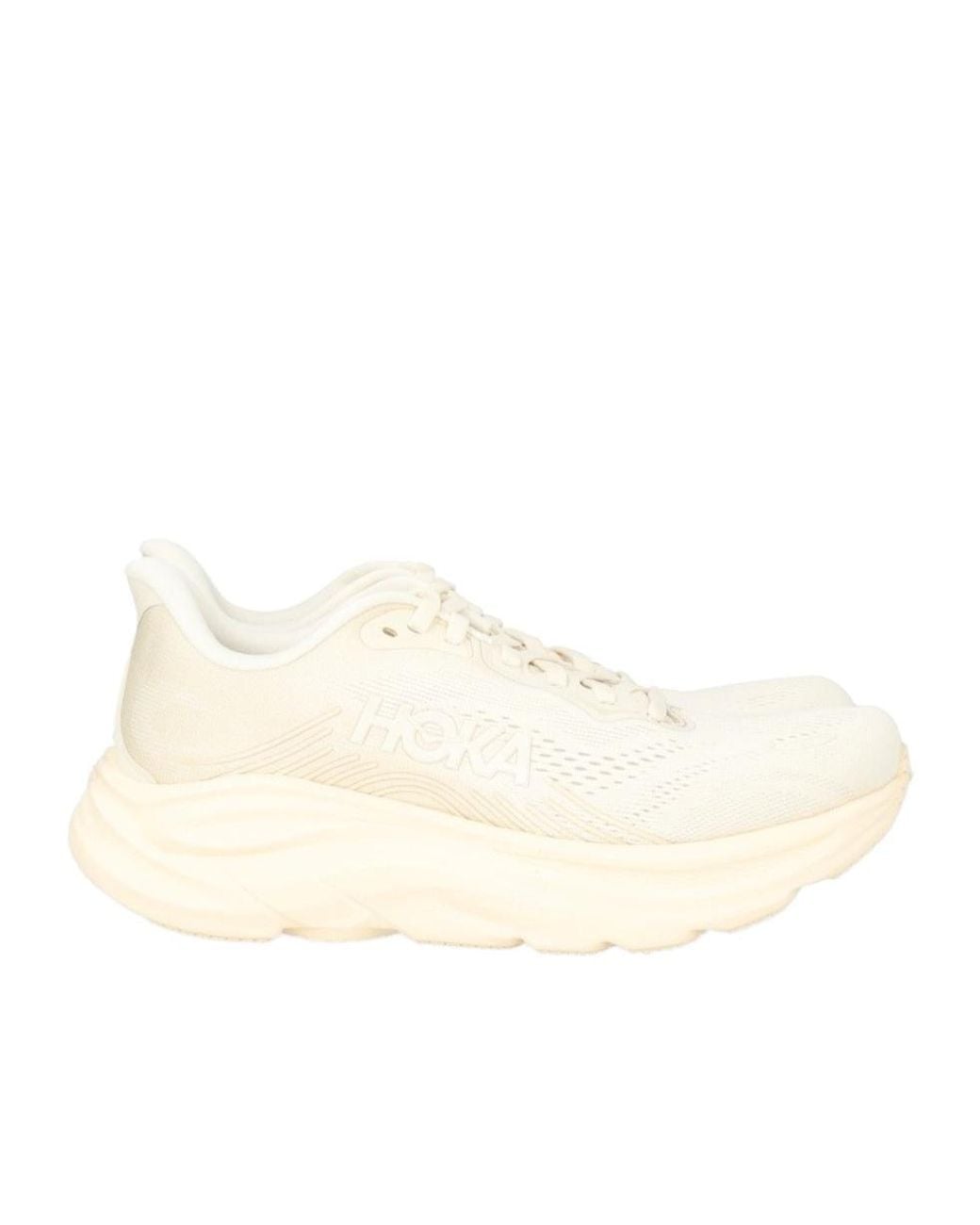 Hoka One One Natural Clifton 11 Lace-Up Sneakers