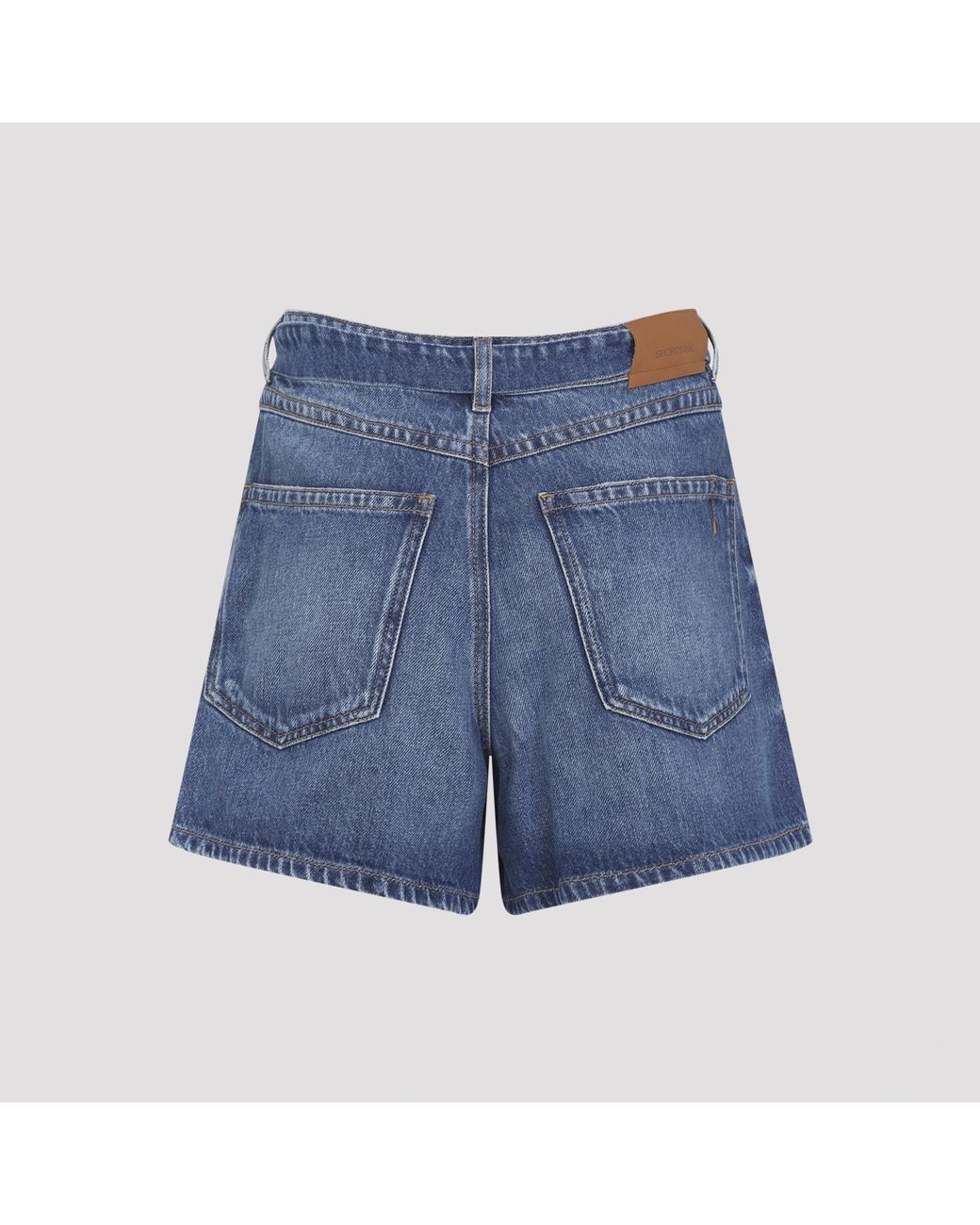 Sportmax Blue Spxfiesta Denim Shorts