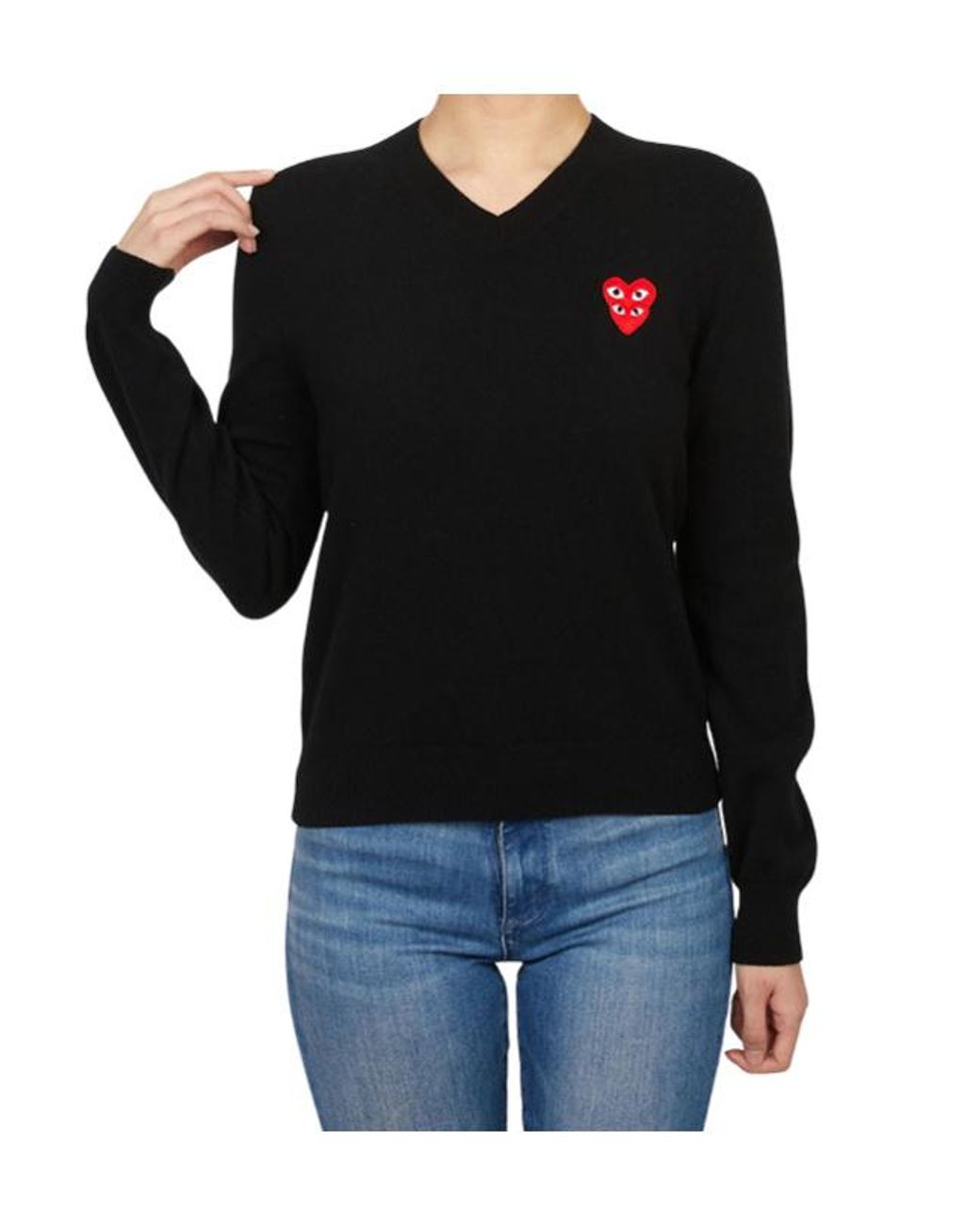 Comme des Garçons Black Long-Sleeved Sweater