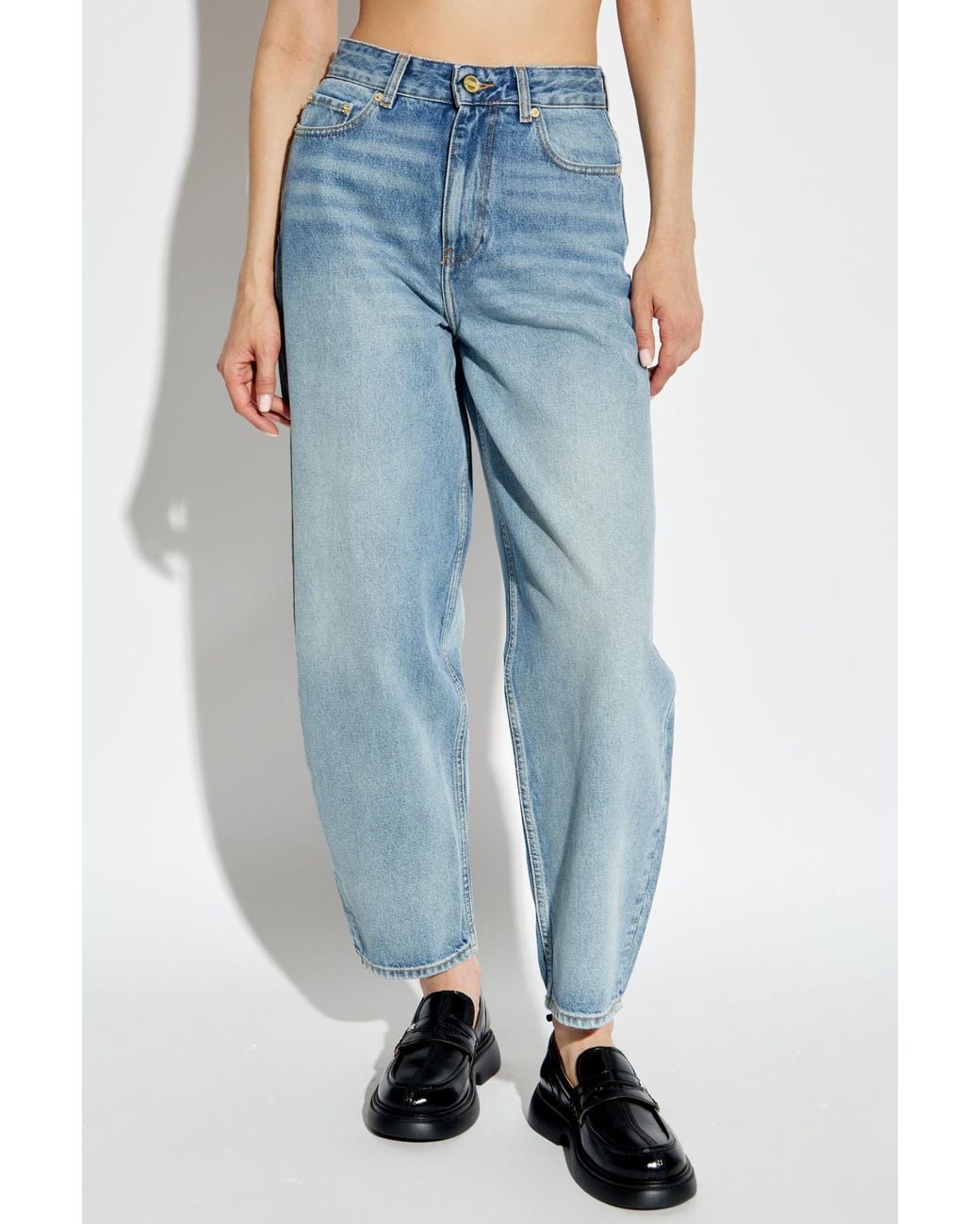 Ganni Blue Wide Leg Jeans