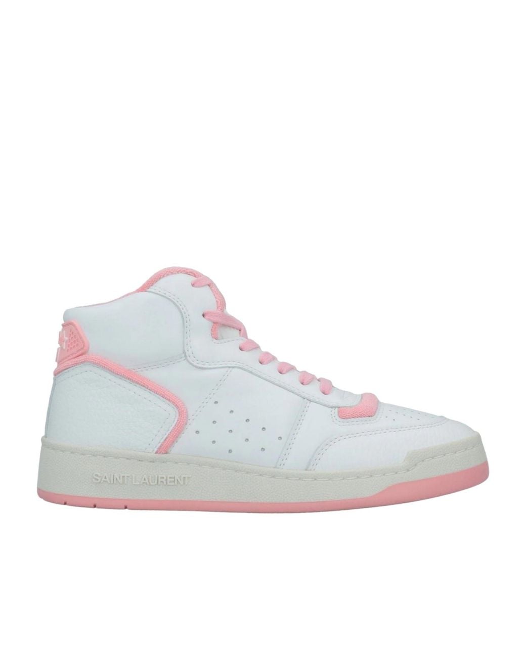 Saint Laurent Blue Color-Block High-Top Sneakers