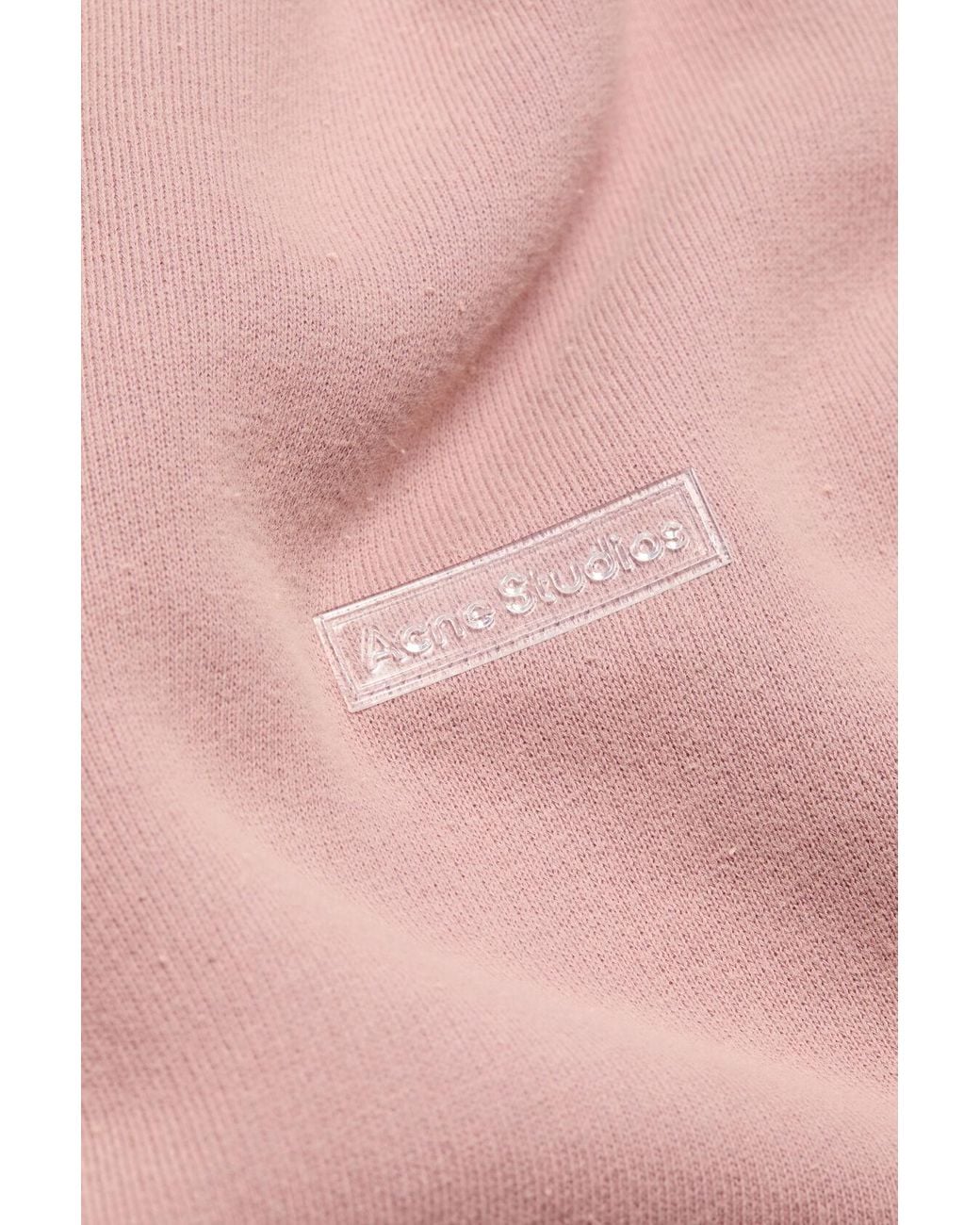 Acne Pink Drop-Shoulder Hoodie for men