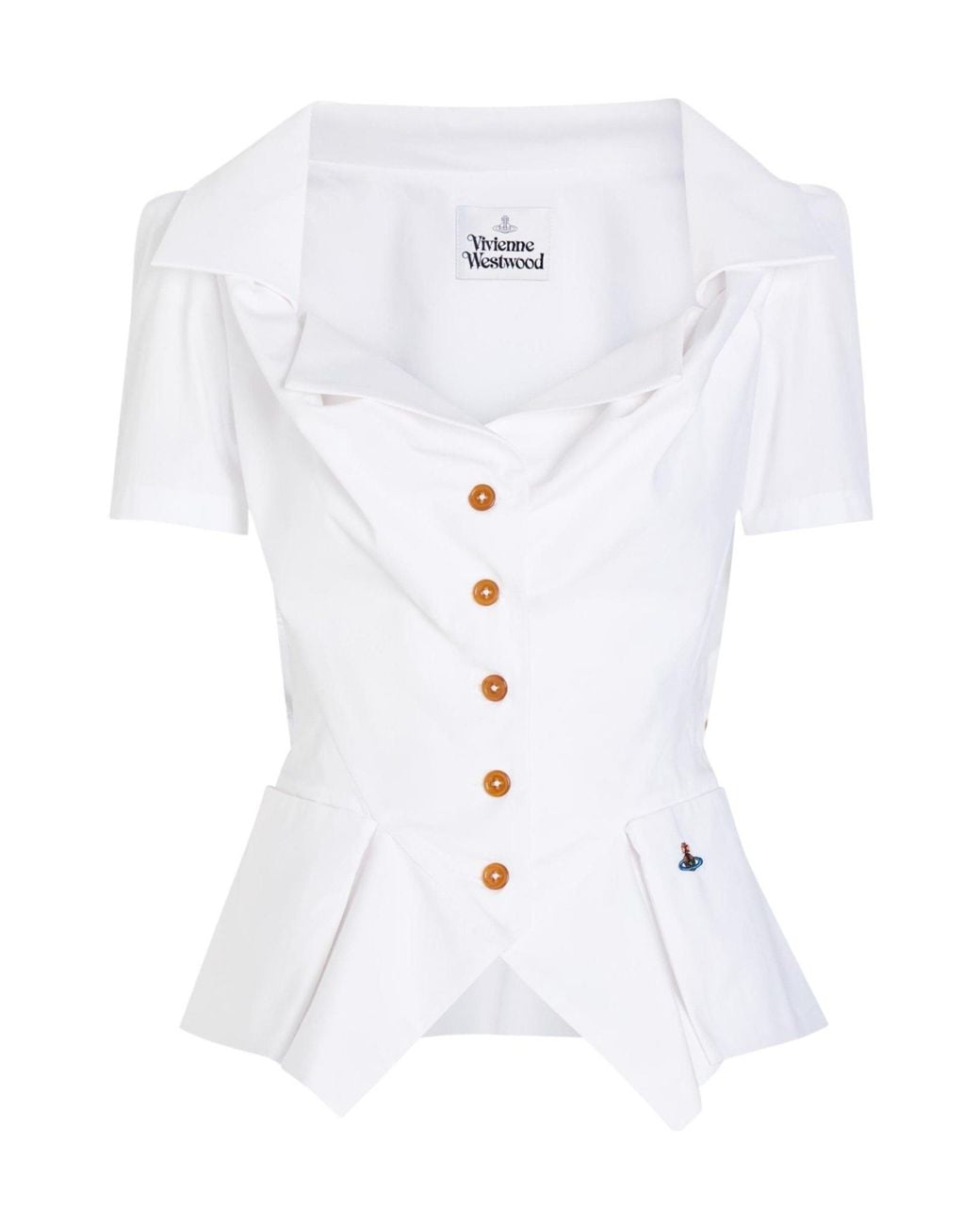 Vivienne Westwood White Simple Cotton Shirt