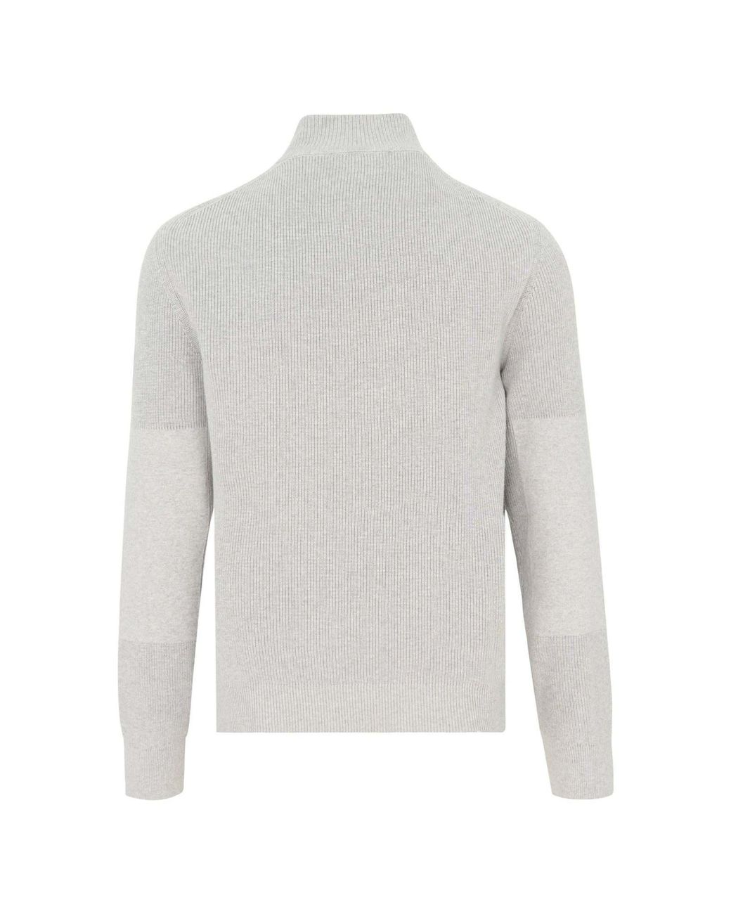 Belstaff White Long-Sleeved Knitwear for men