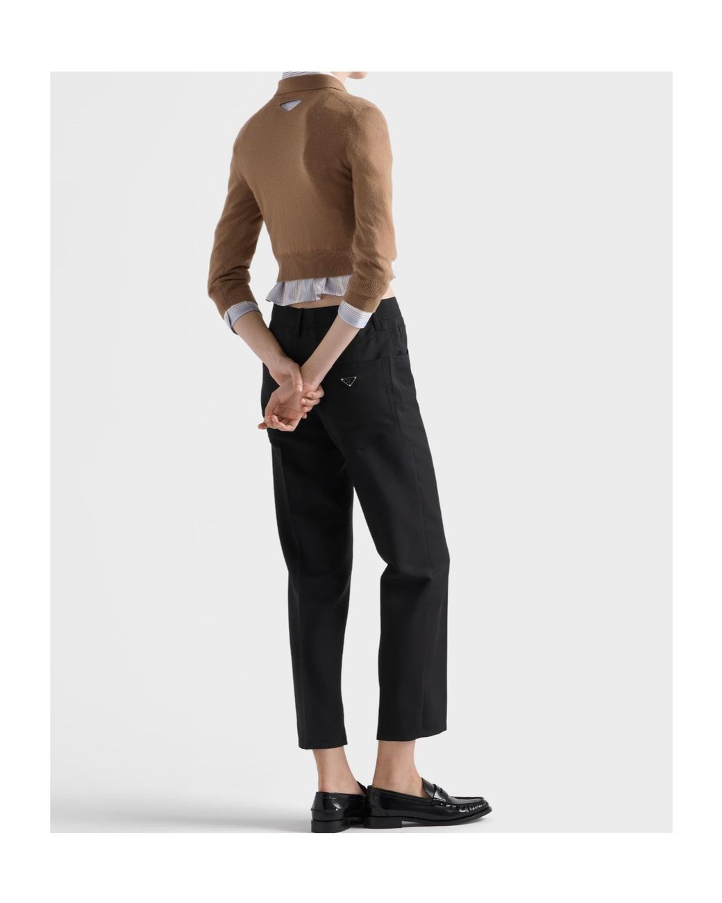 Prada Black Kid Mohair Pants