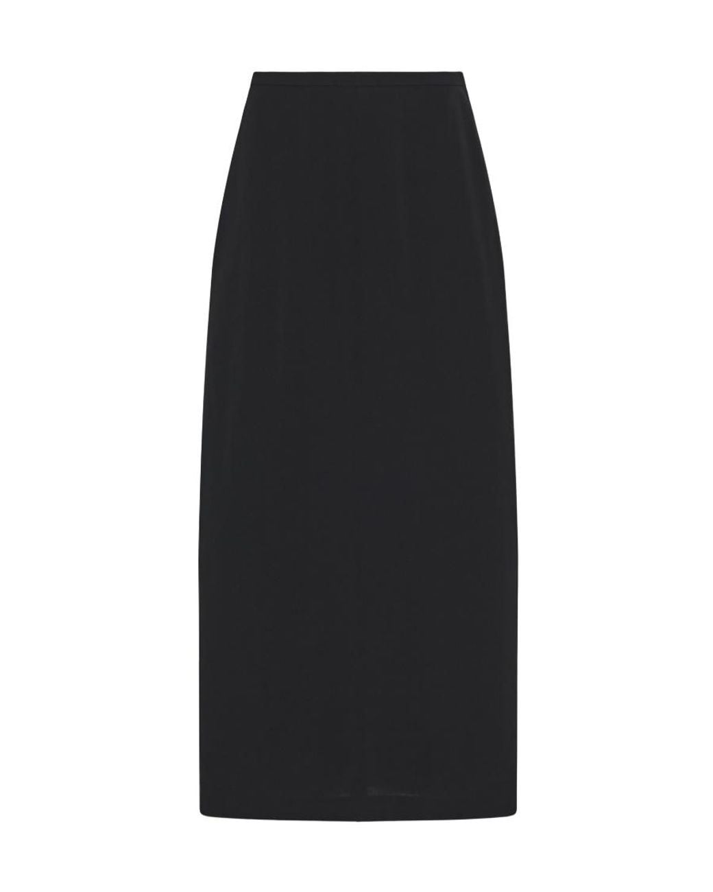 The Row Black Matias Midi Skirt
