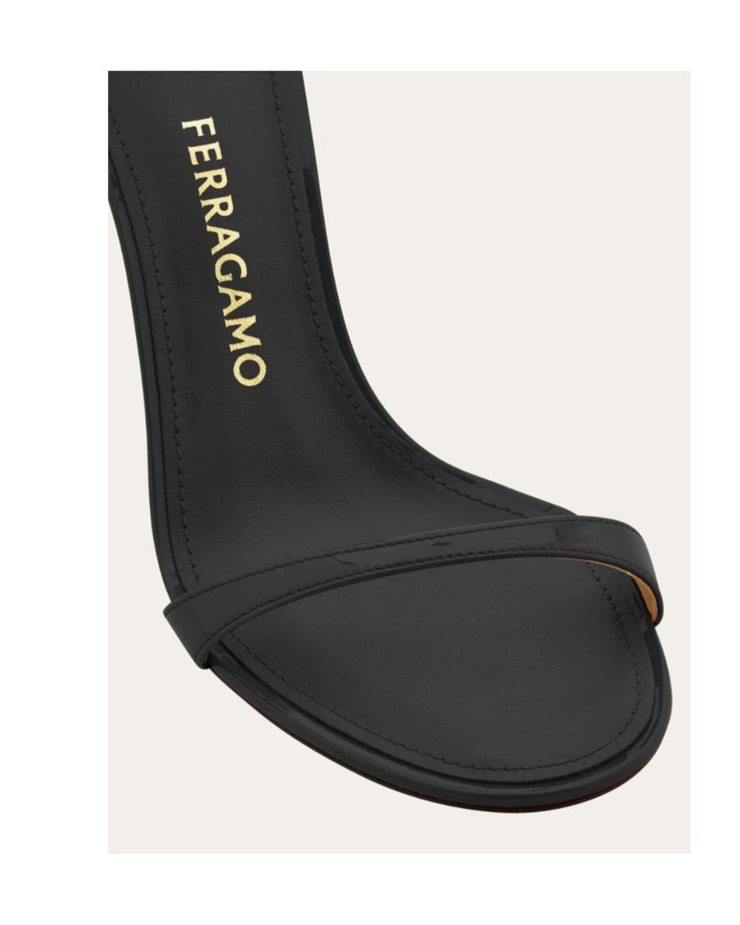 Ferragamo Metallic Strappy Stiletto Sandal