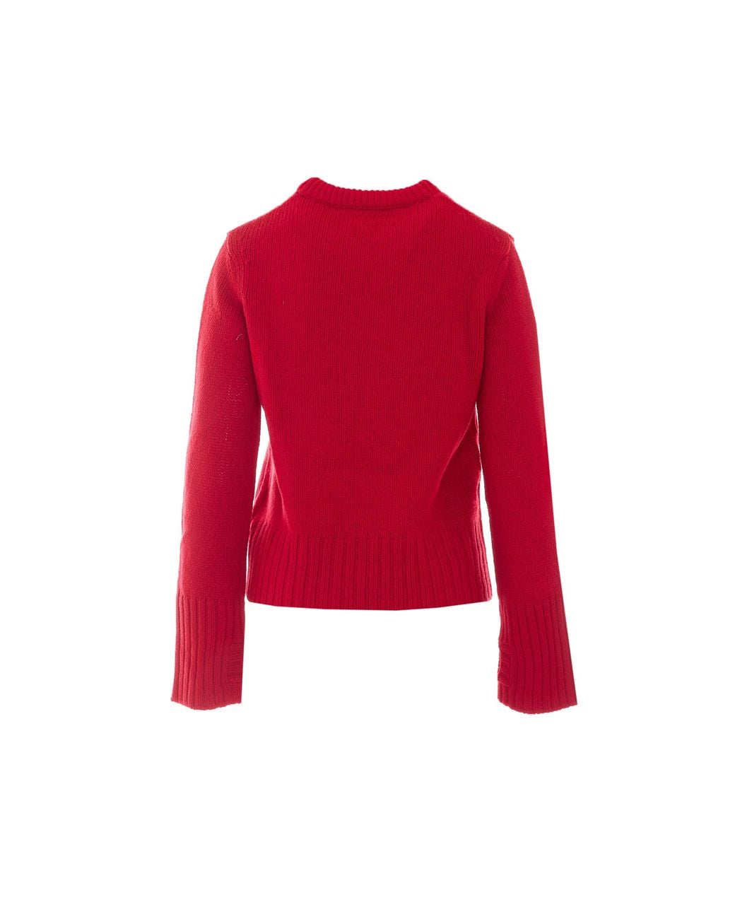 Zadig & Voltaire Red Crew-Neck Long-Sleeve Sweater