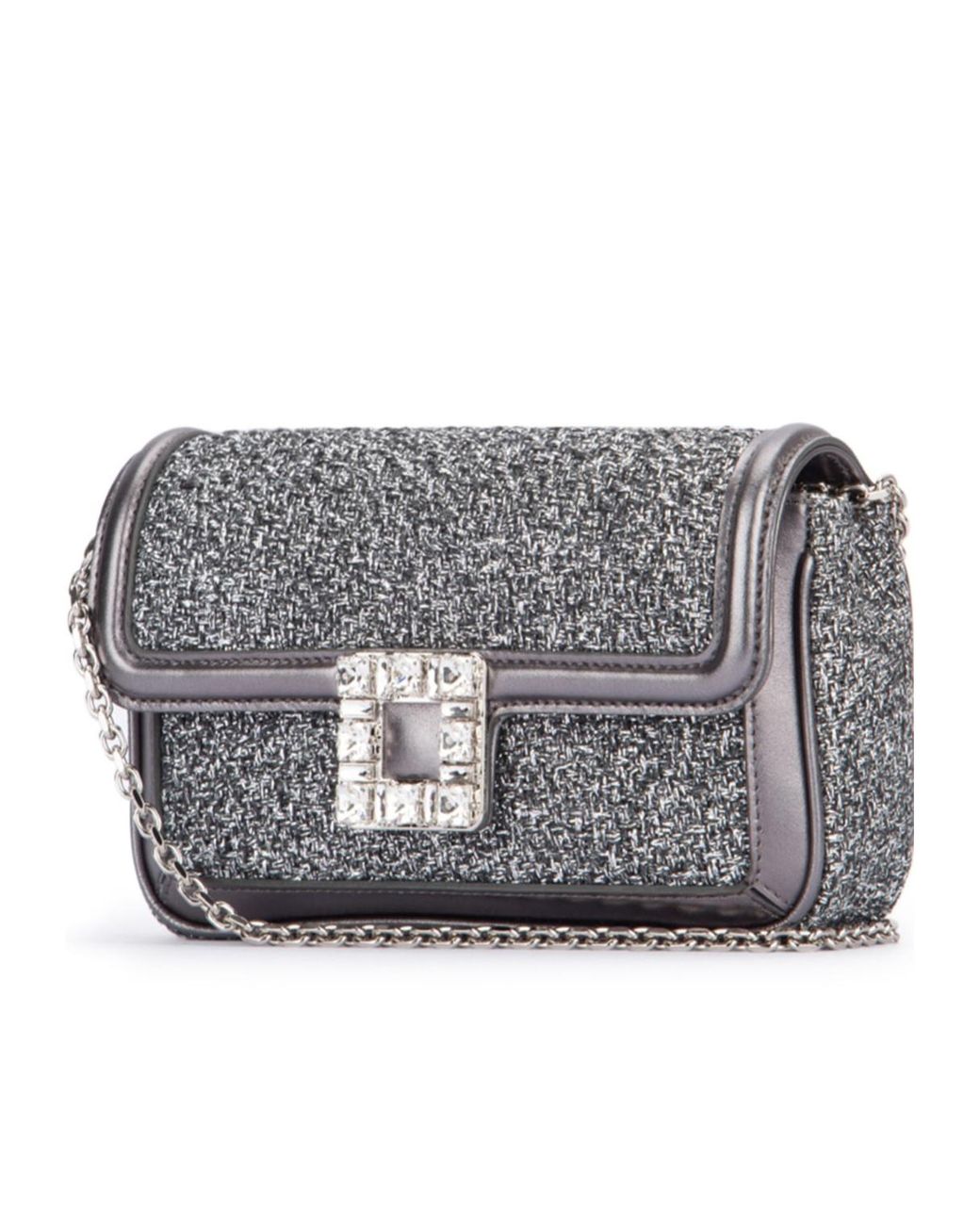 Roger Vivier Gray Evening Shoulder Bag