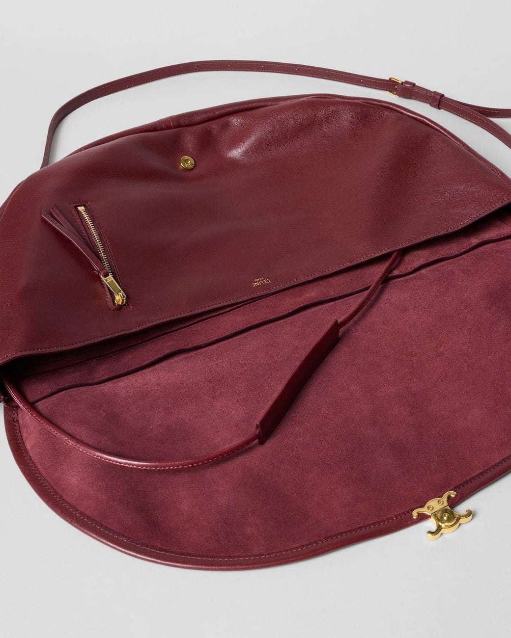 Céline Purple Soft Triomphe Halfmoon
