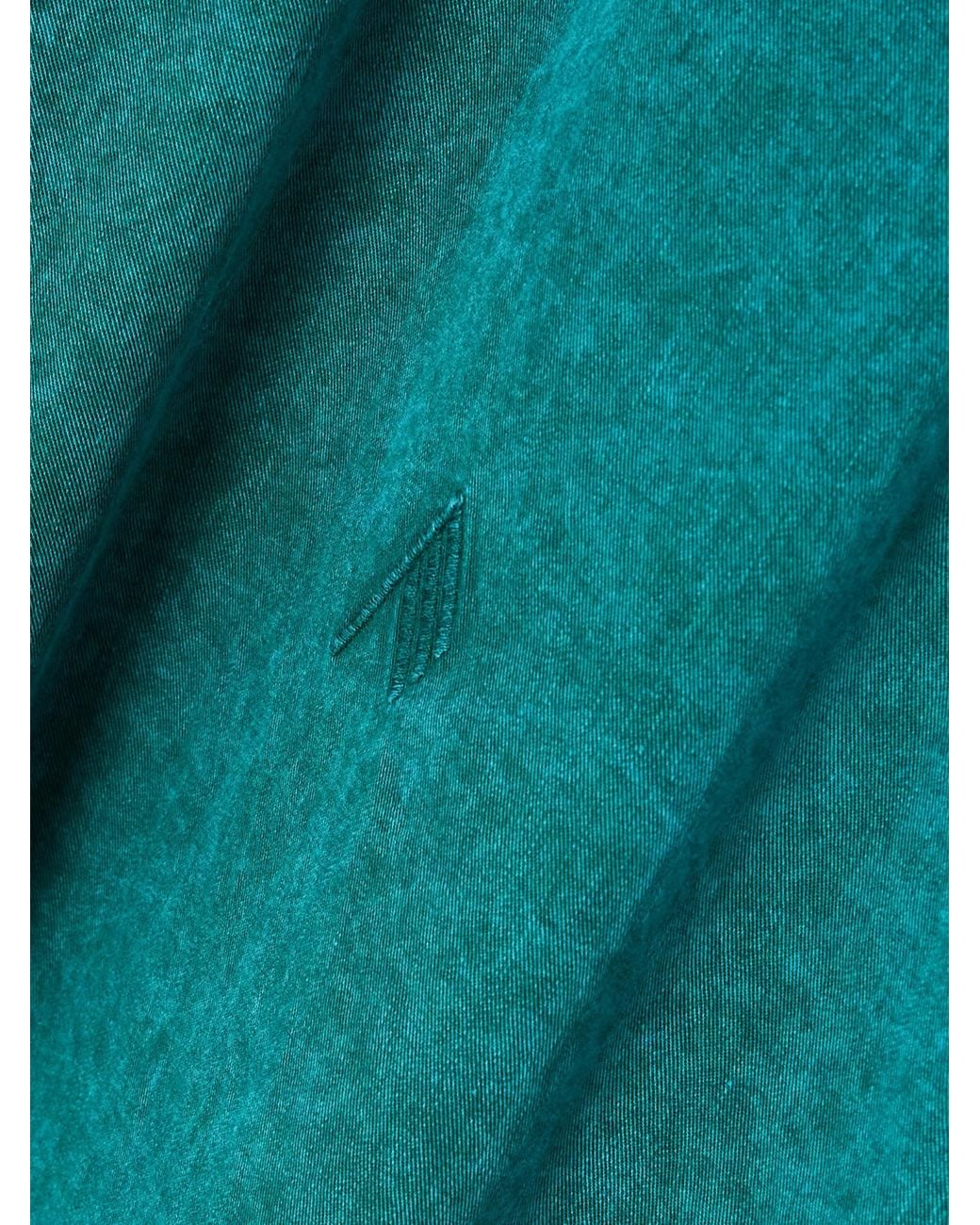 The Attico Green Denim Shirt