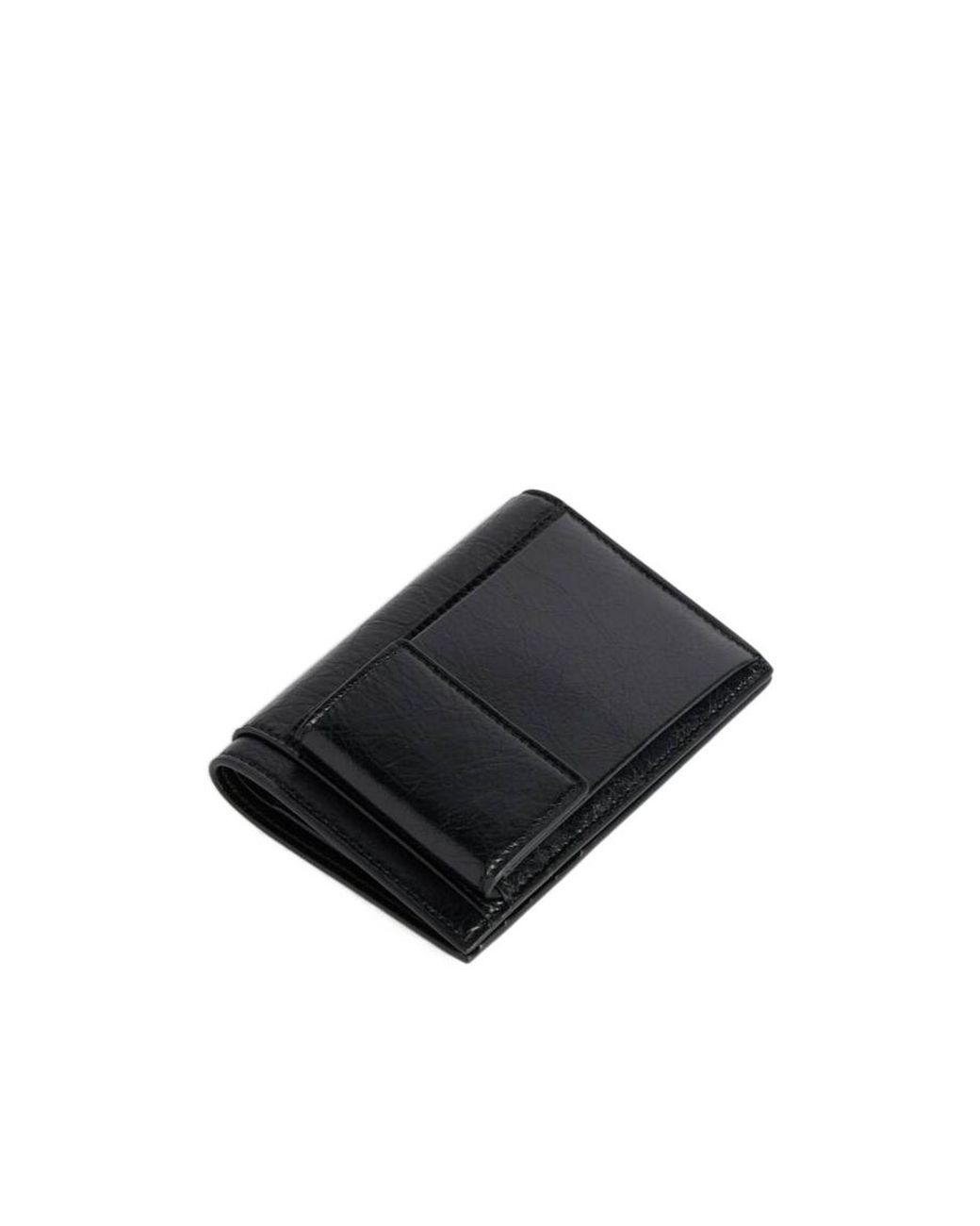 Balenciaga Black Superbusy Vertical Bifold Wallet for men