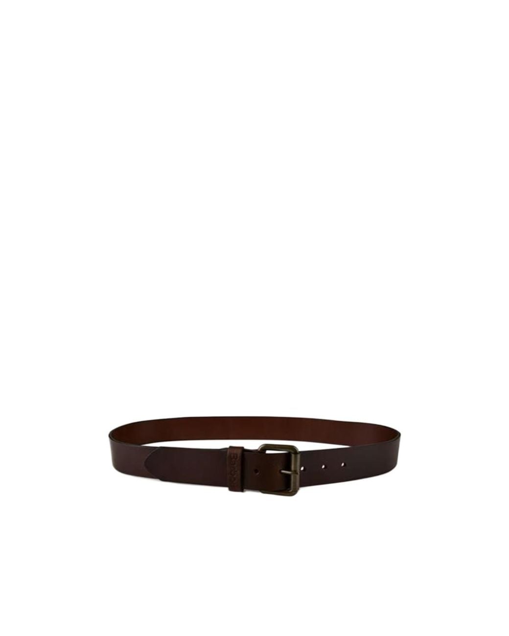 Barbour White Allanton Leather Belt for men