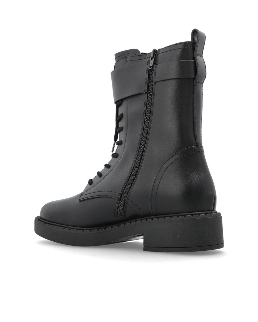 Furla Black New Legacy Lace-Up Ankle Boots