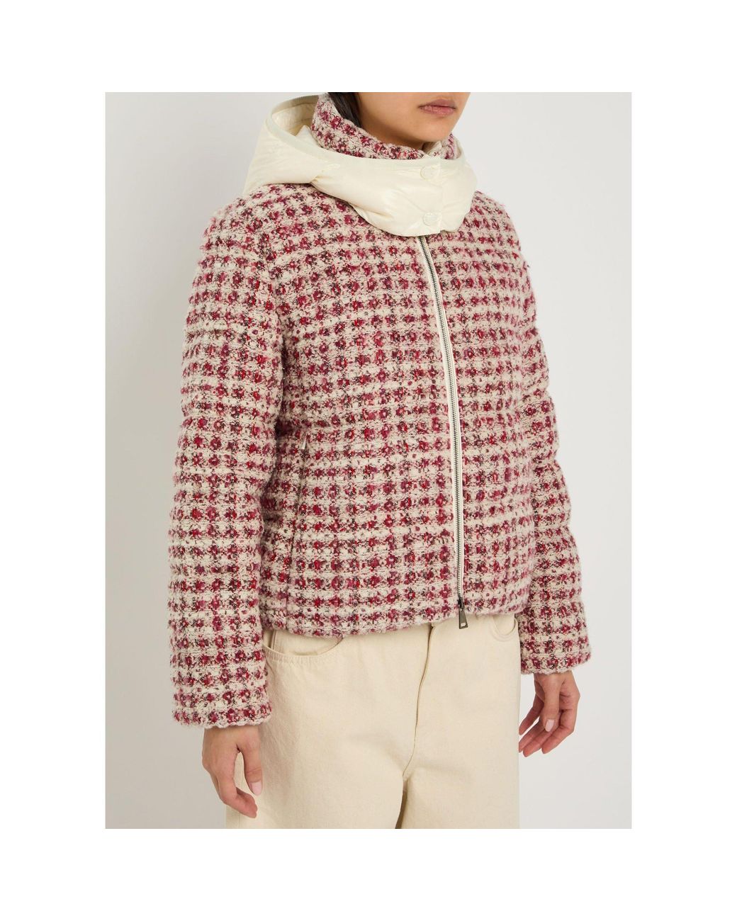 Moncler Red Tweed Jacket