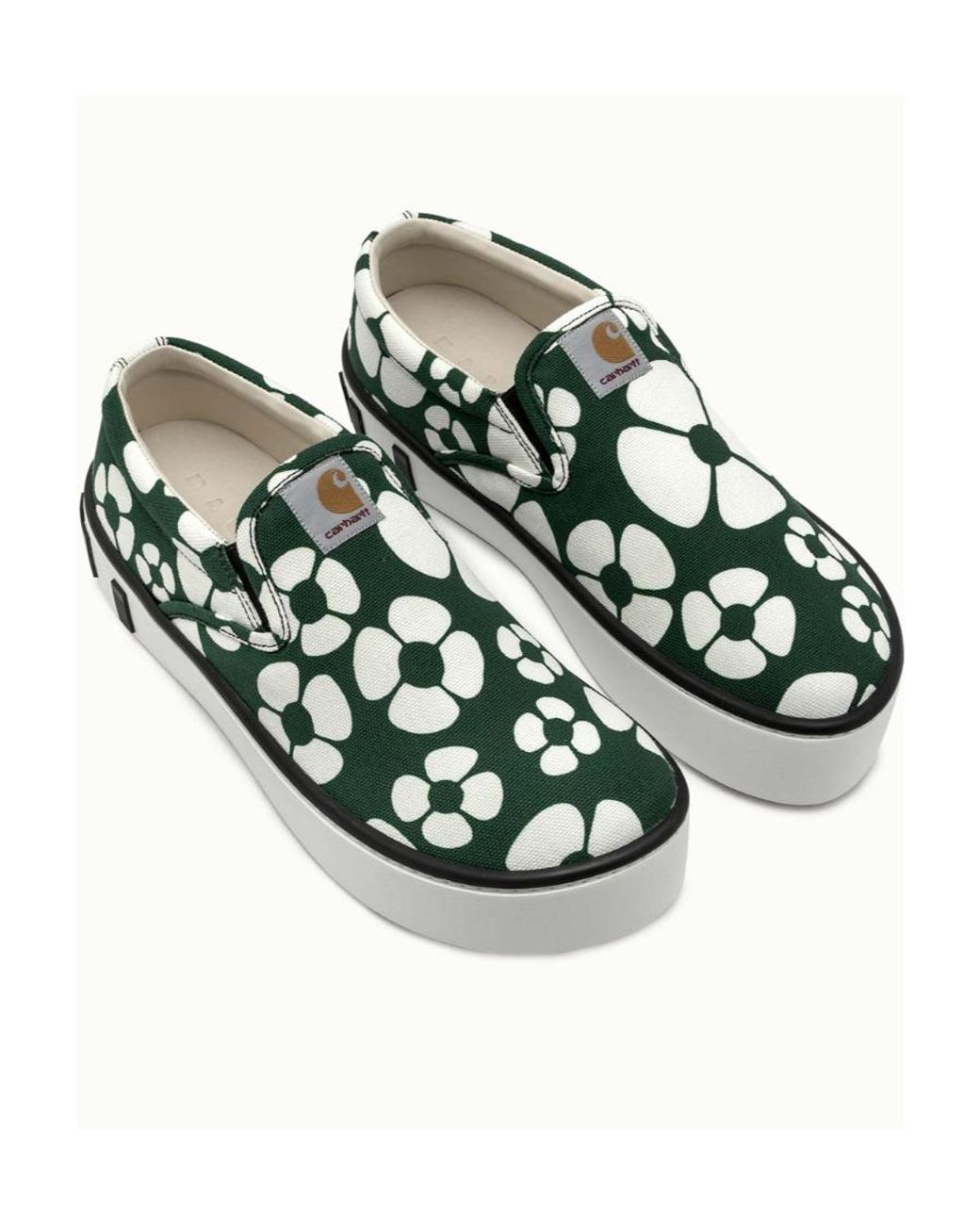 Marni Green X Charatt Floral Printed Sneakers for men