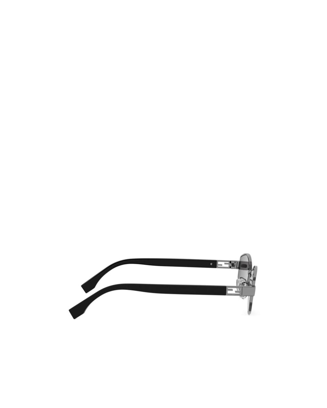 Fendi White Eyewear Geometric Frame Sunglasses for men