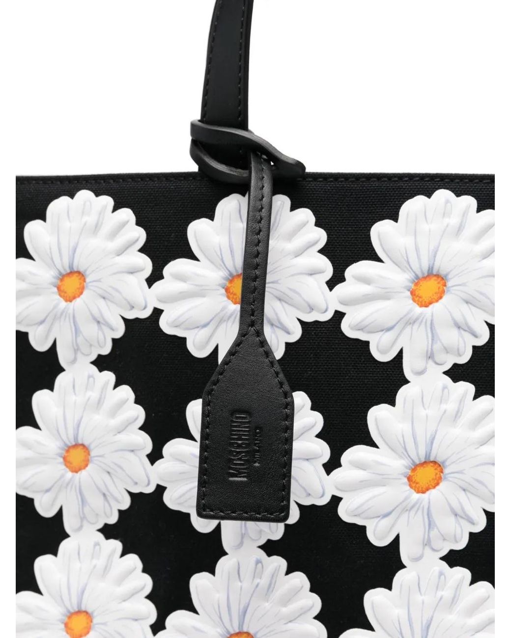 Moschino White Daisy Tote