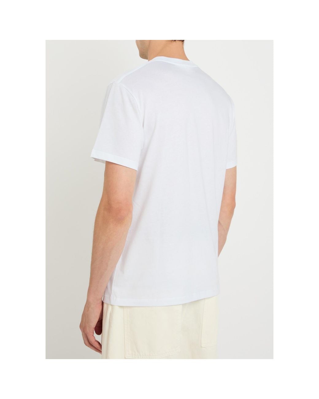 Loewe White Short-Sleeve Crew-Neck T-Shirt for men