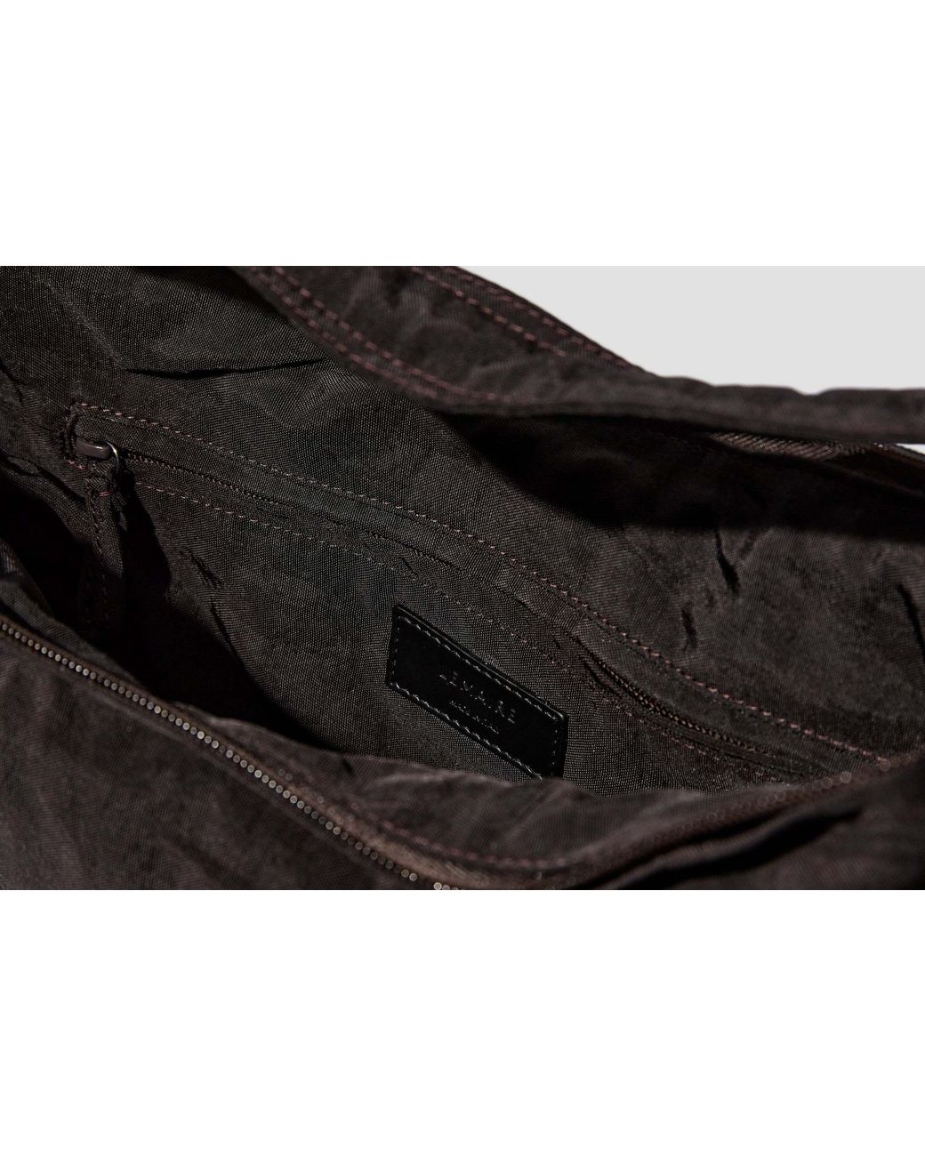 Lemaire Black Game Zipped Medium Shoulder Bag for men