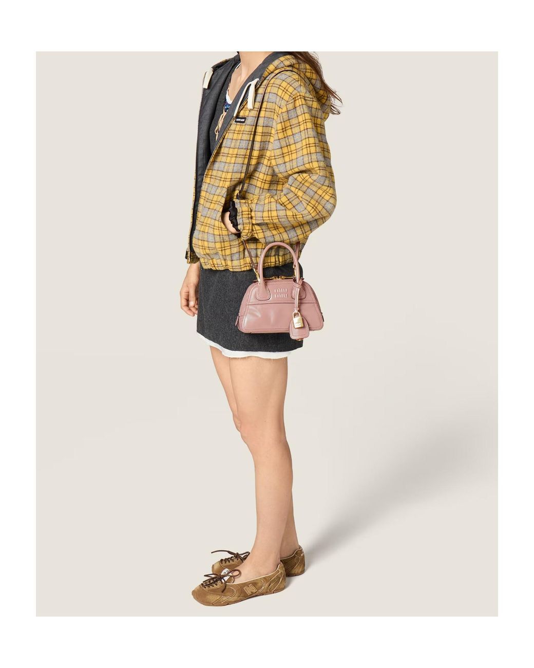 Miu Miu Pink Vivant Shiny Leather Mini-Bag