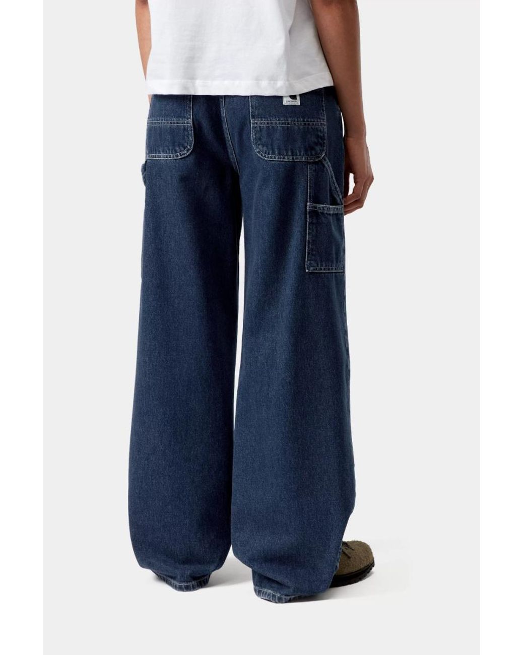 Carhartt Black Wide-Leg Work Jeans