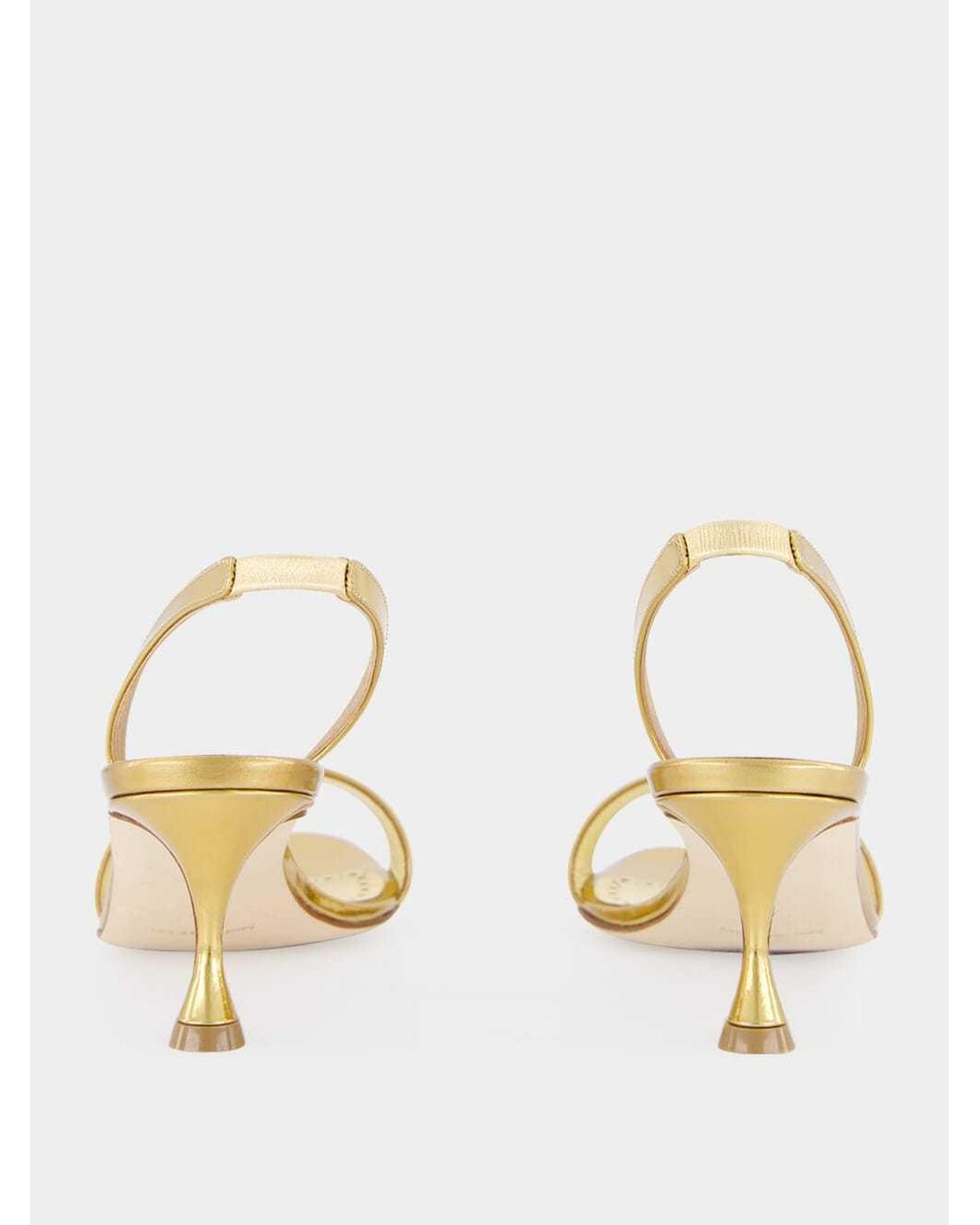 Manolo Blahnik Metallic Cupisanpla Slingback Sandals