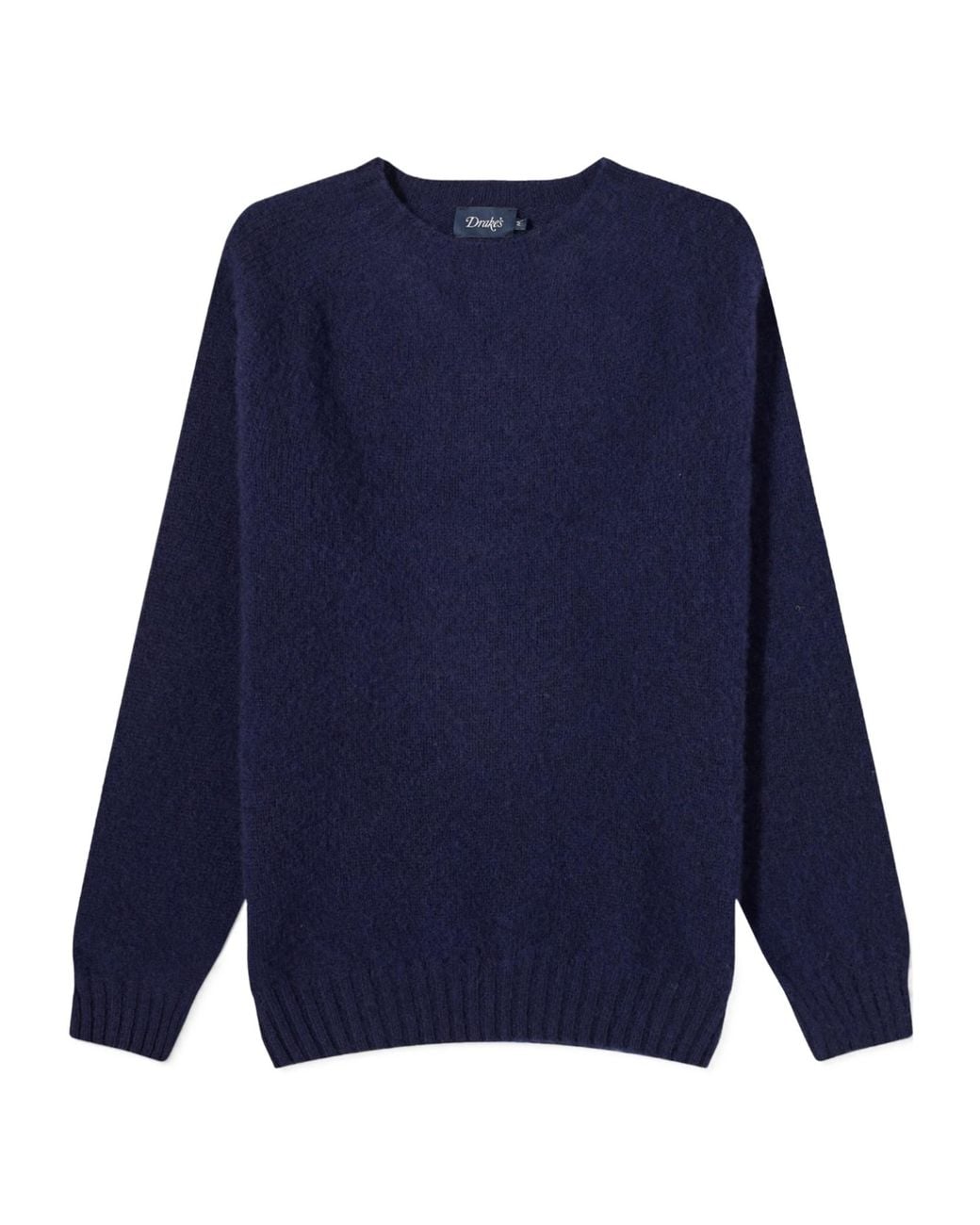 Drake's Blue Long-Sleeved Sweater for men