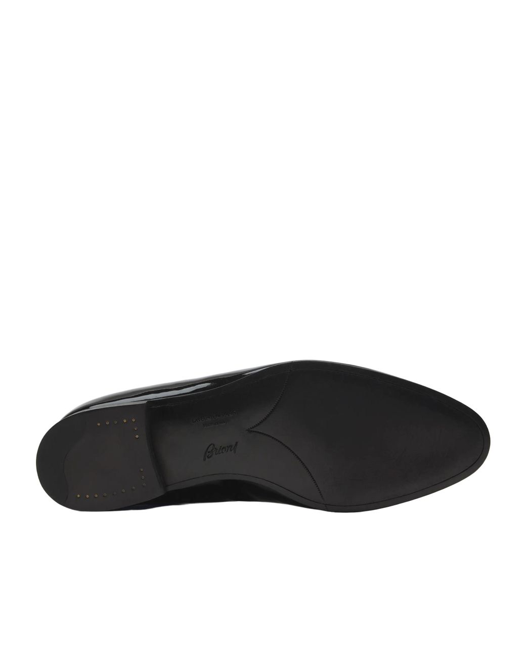 Brioni Black Essential Patent Leather Evening Loafers for men