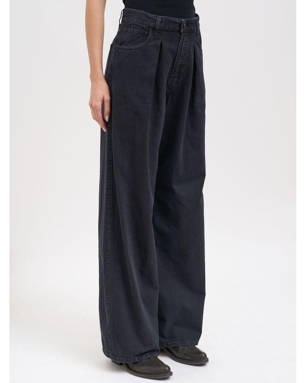 Haikure Blue Candy Pleated Twill Jeans