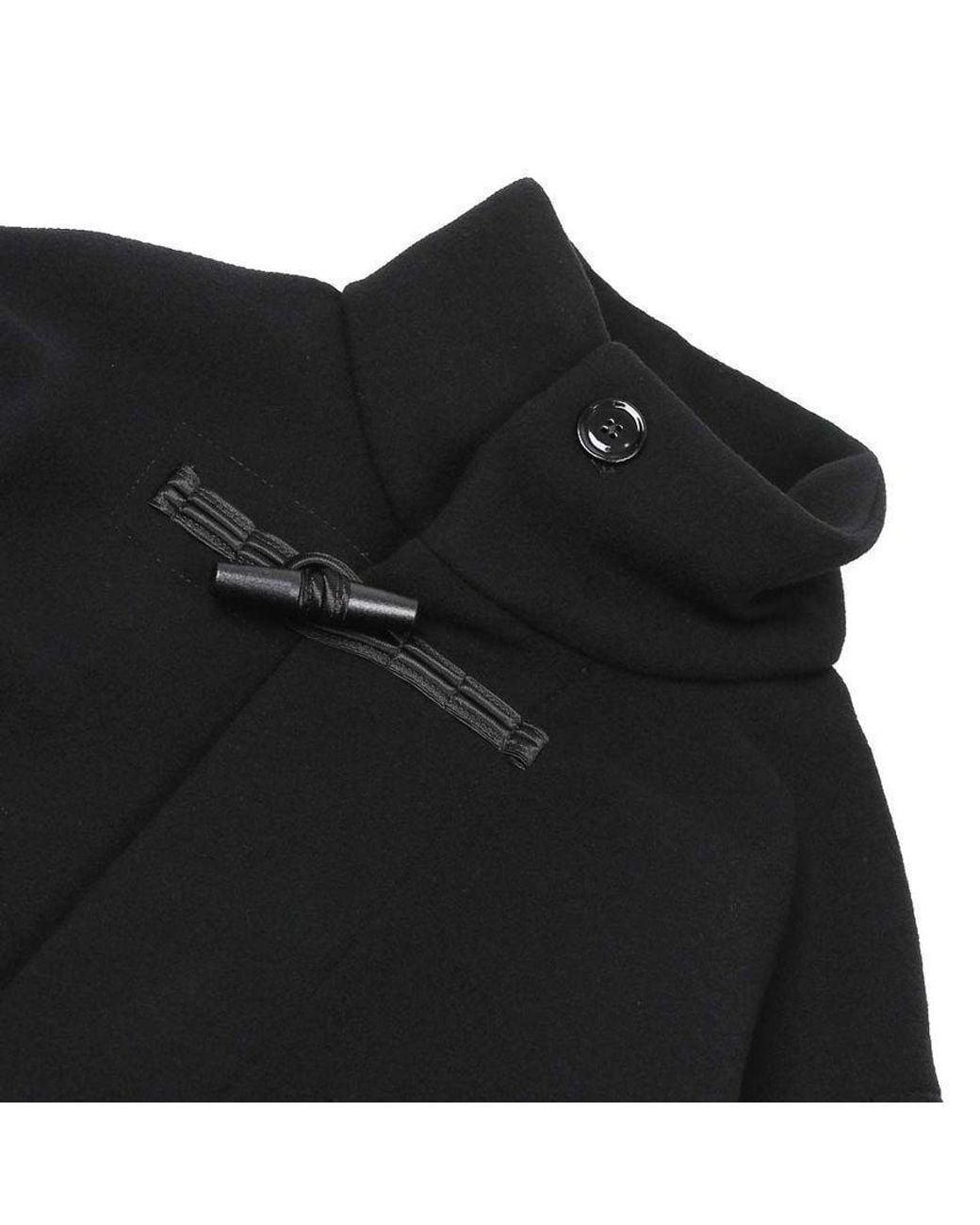 Lemaire Black Short Duffle Coat