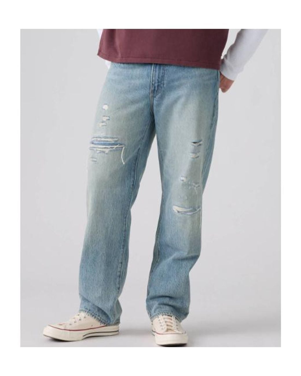 Levi's Blue 568 Loose Straight Jeans for men