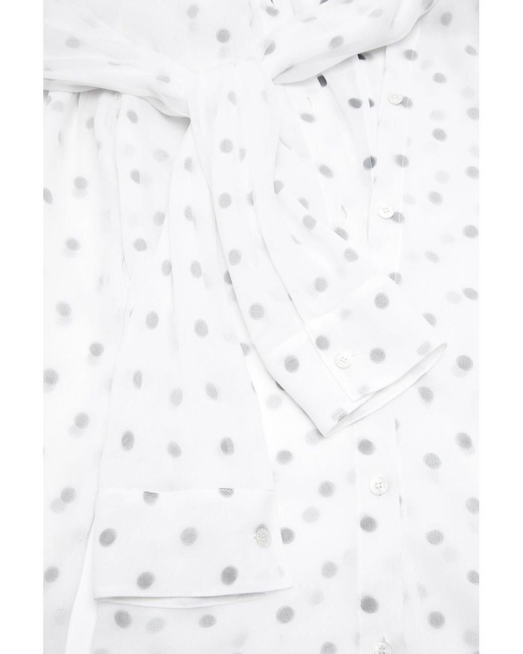 Acne White Layered Blouse