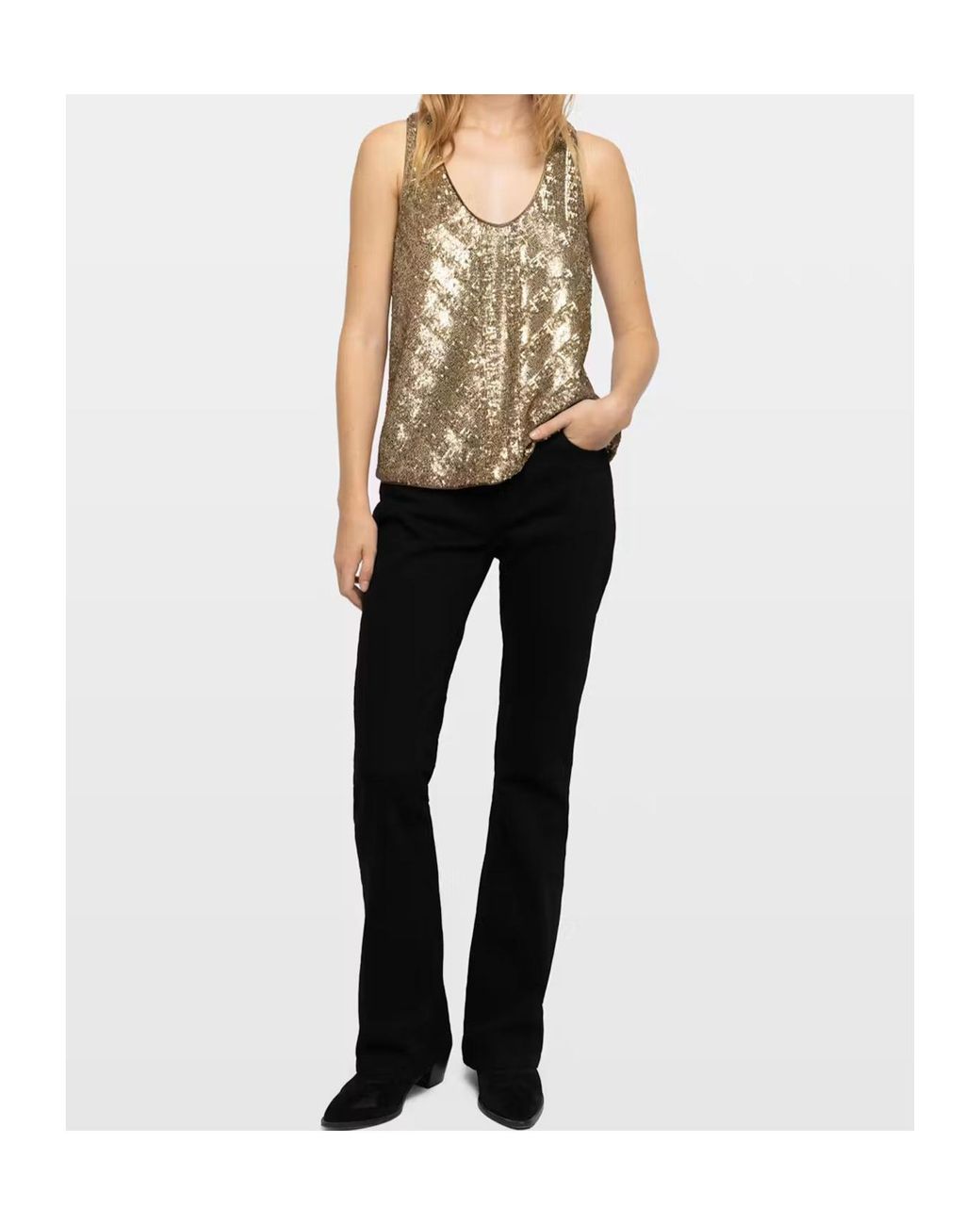 Zadig & Voltaire Blue Sleeveless Top