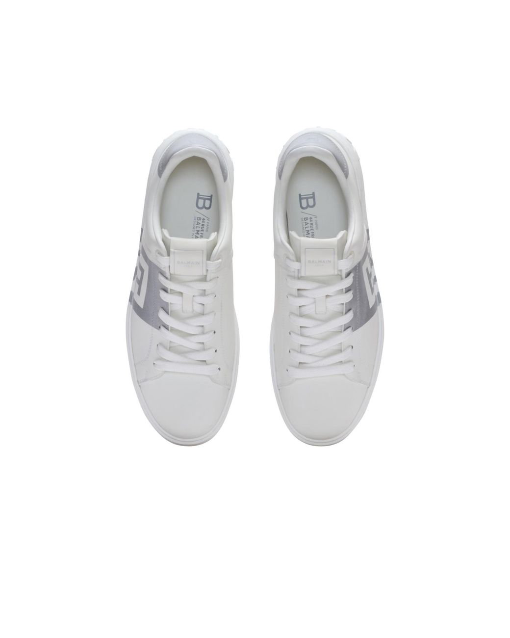 Balmain White B-Court Trainers for men