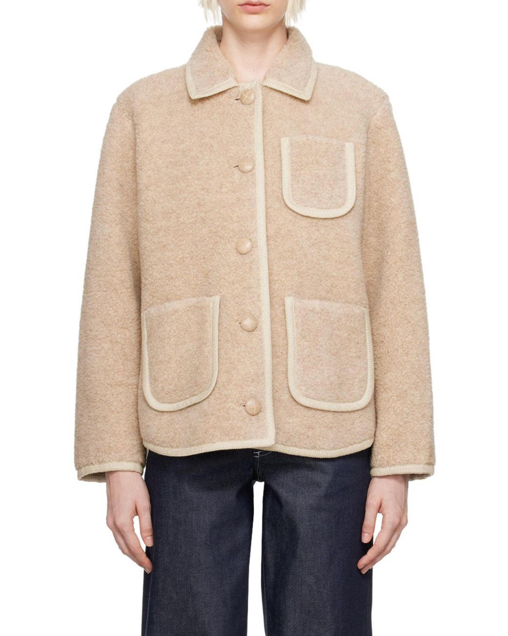 A.P.C. Natural Single-Breasted Jacket
