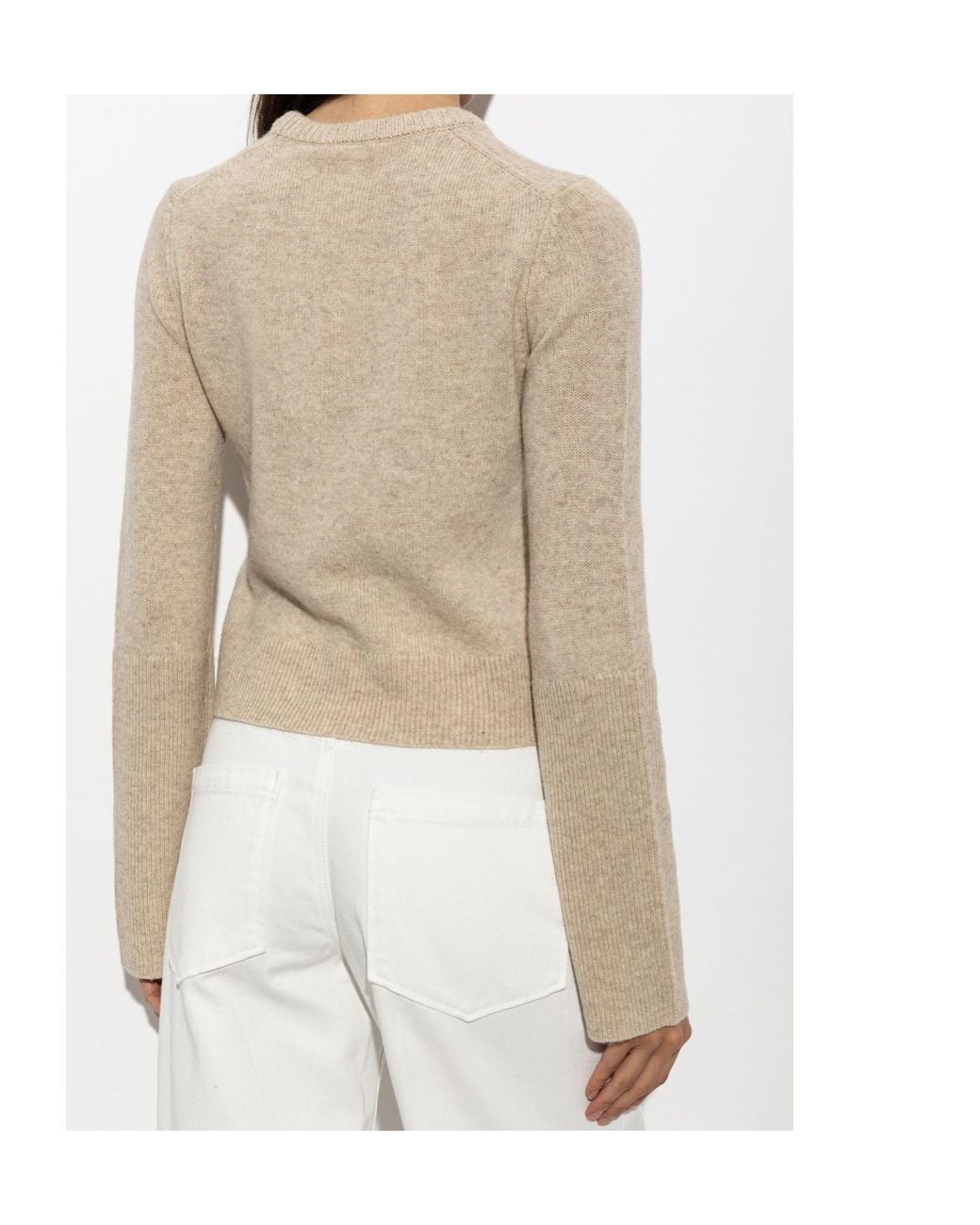By Malene Birger Natural Hannah Ribbed Knitted Sweater